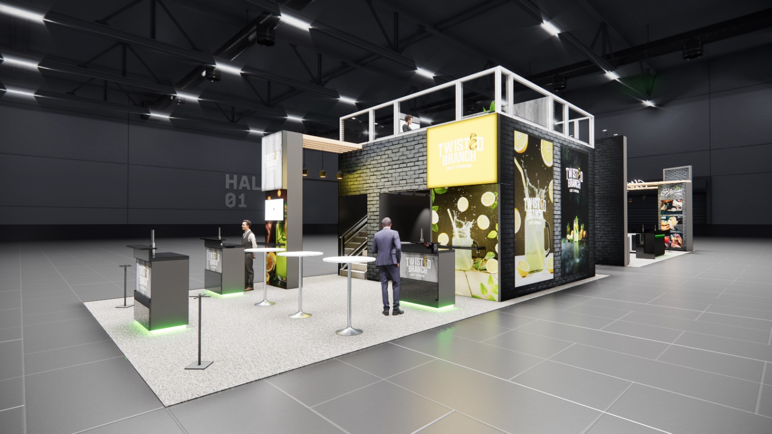 20 x 40 Double-Deck Exhibit Rental — IPPE, Atlanta