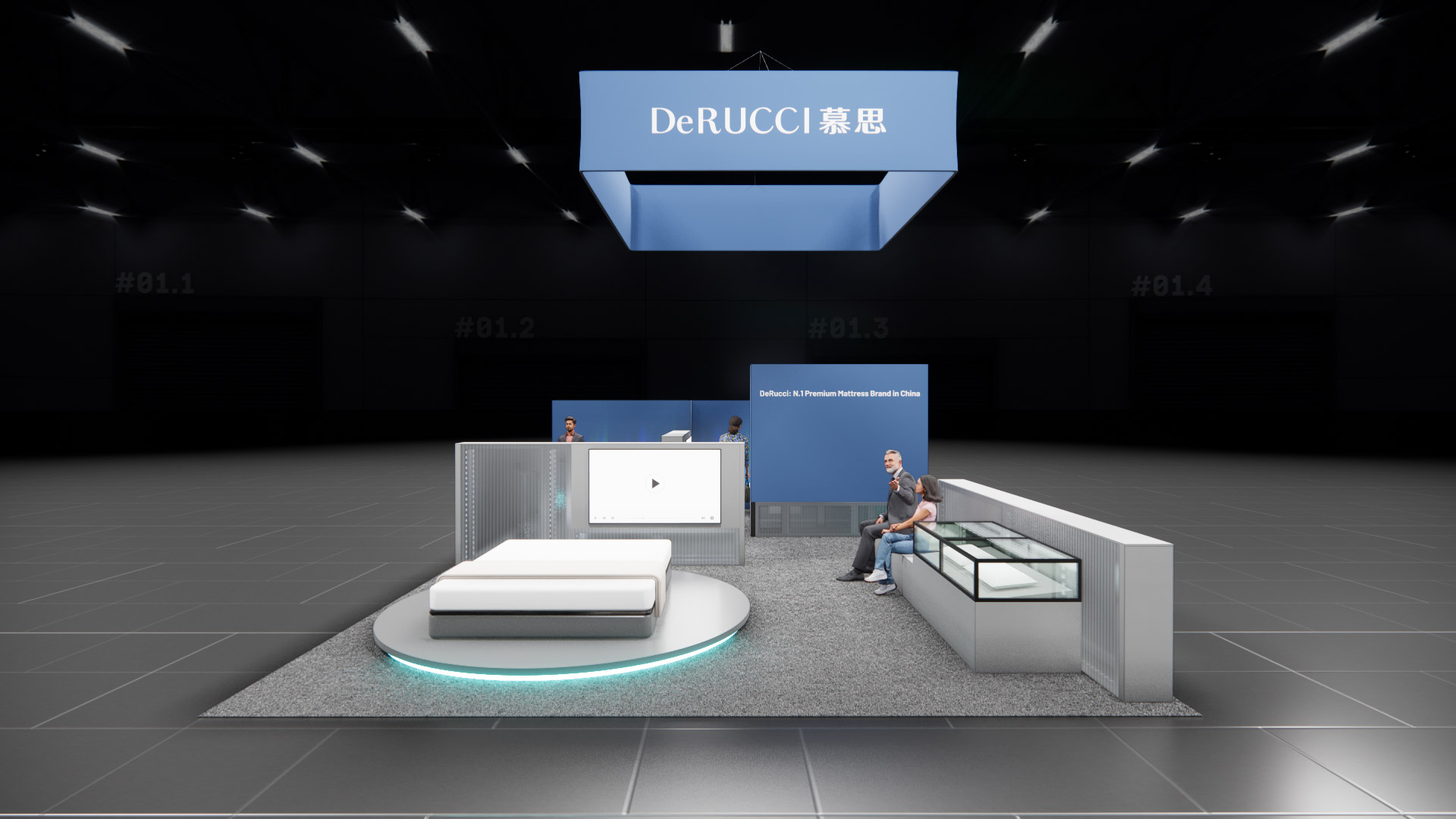 20x30 trade show exhibit rental — 20 x 30 island exhibit rental — pack expo las vegas, las vegas hero image