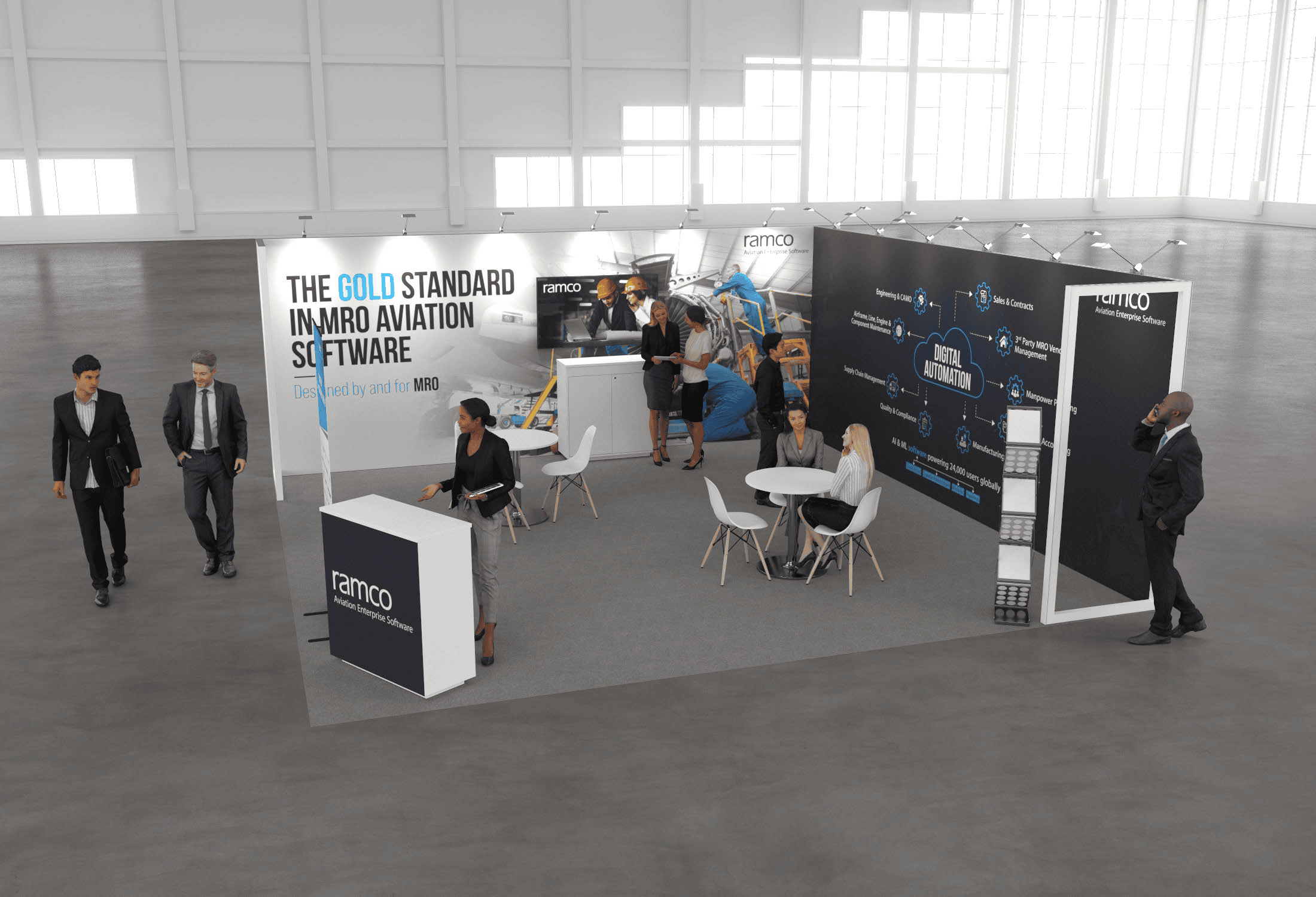 20 x 20 Island Exhibit Rental — IAAPA Expo, Orlando