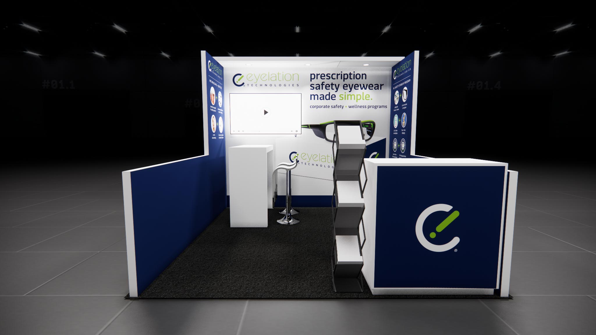 10x10 trade show exhibit rental — 10 x 10 inline exhibit rental — ces, las vegas hero image
