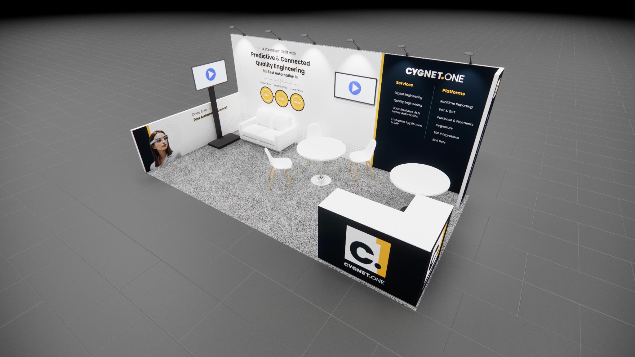 20 x 20 Inline Exhibit Rental — IAAPA Expo, Orlando