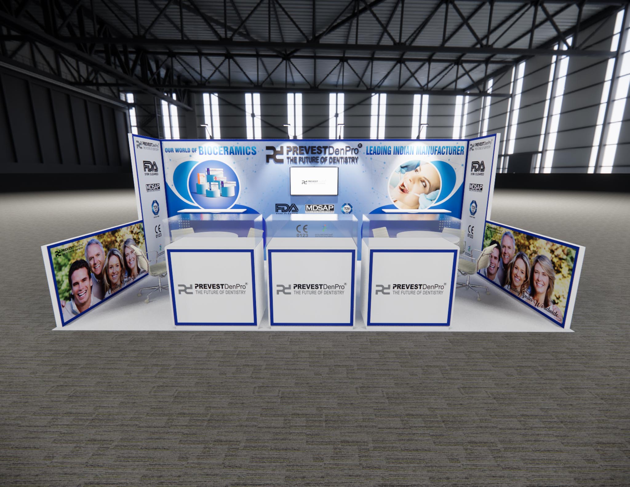 10x20 trade show exhibit rental — 10 x 20 inline exhibit rental — nab show, las vegas hero image
