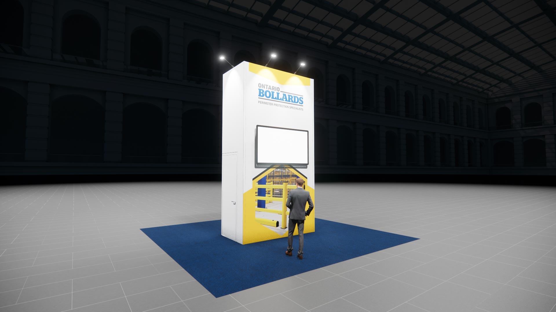 20x20 trade show exhibit rental — 20 x 20 island exhibit rental — infocomm, las vegas hero image