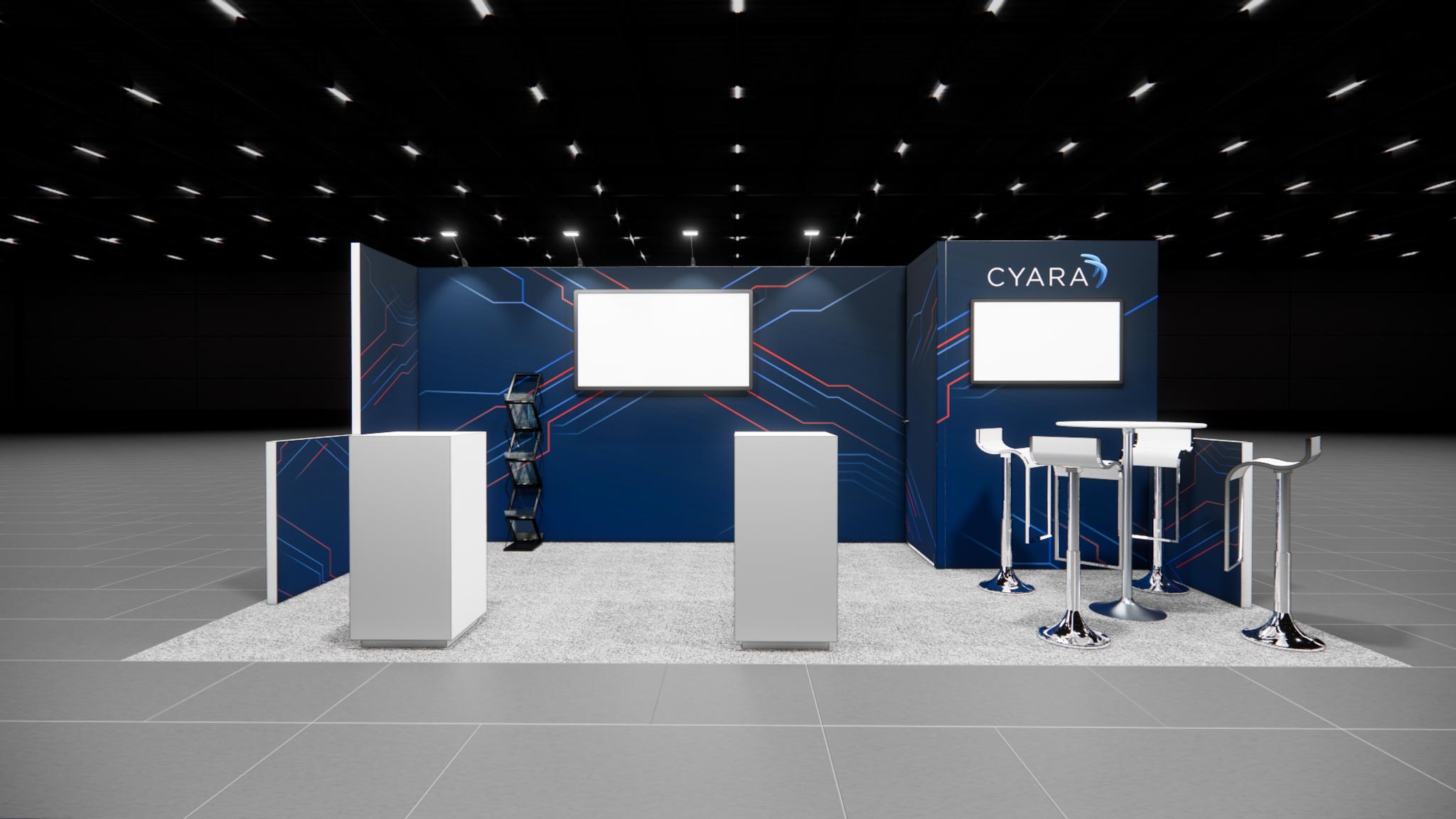 10x20 trade show exhibit rental — 10 x 20 inline exhibit rental — shot show, las vegas hero image
