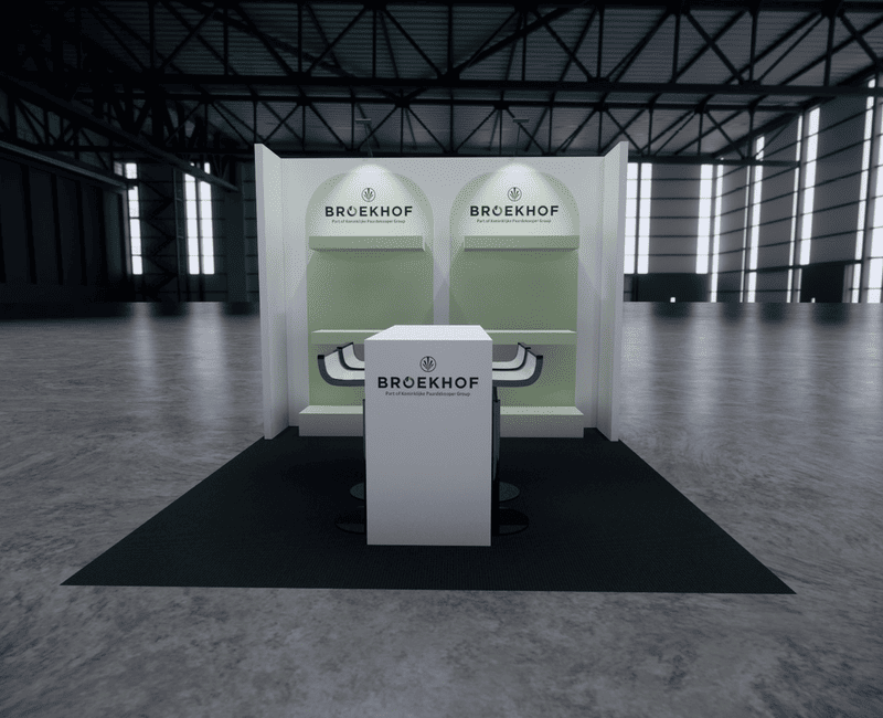 10x10 trade show exhibit rental — 10 x 10 inline exhibit rental — ces, las vegas hero image