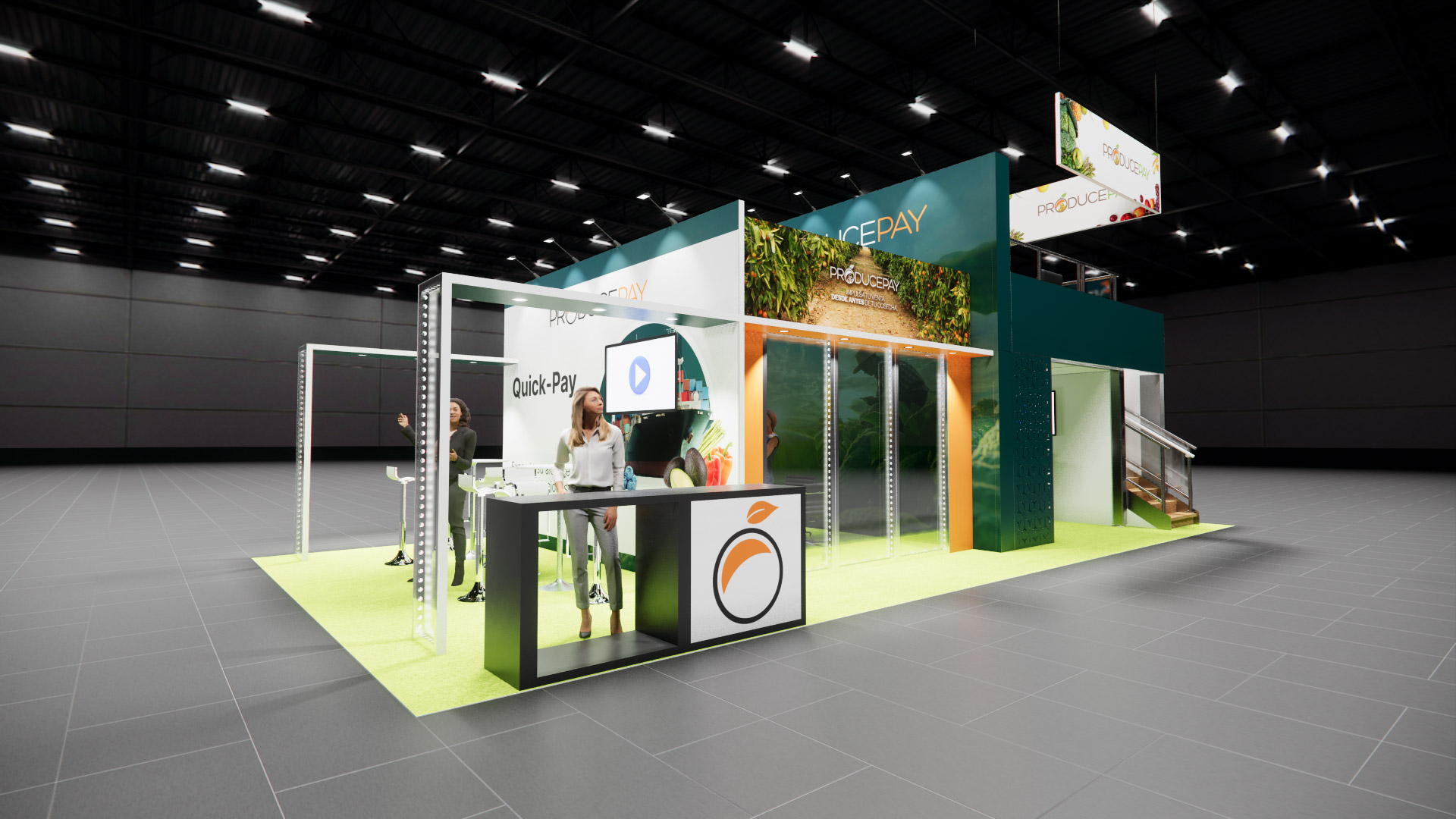 20 x 40 Double-Deck Exhibit Rental — IPPE, Atlanta