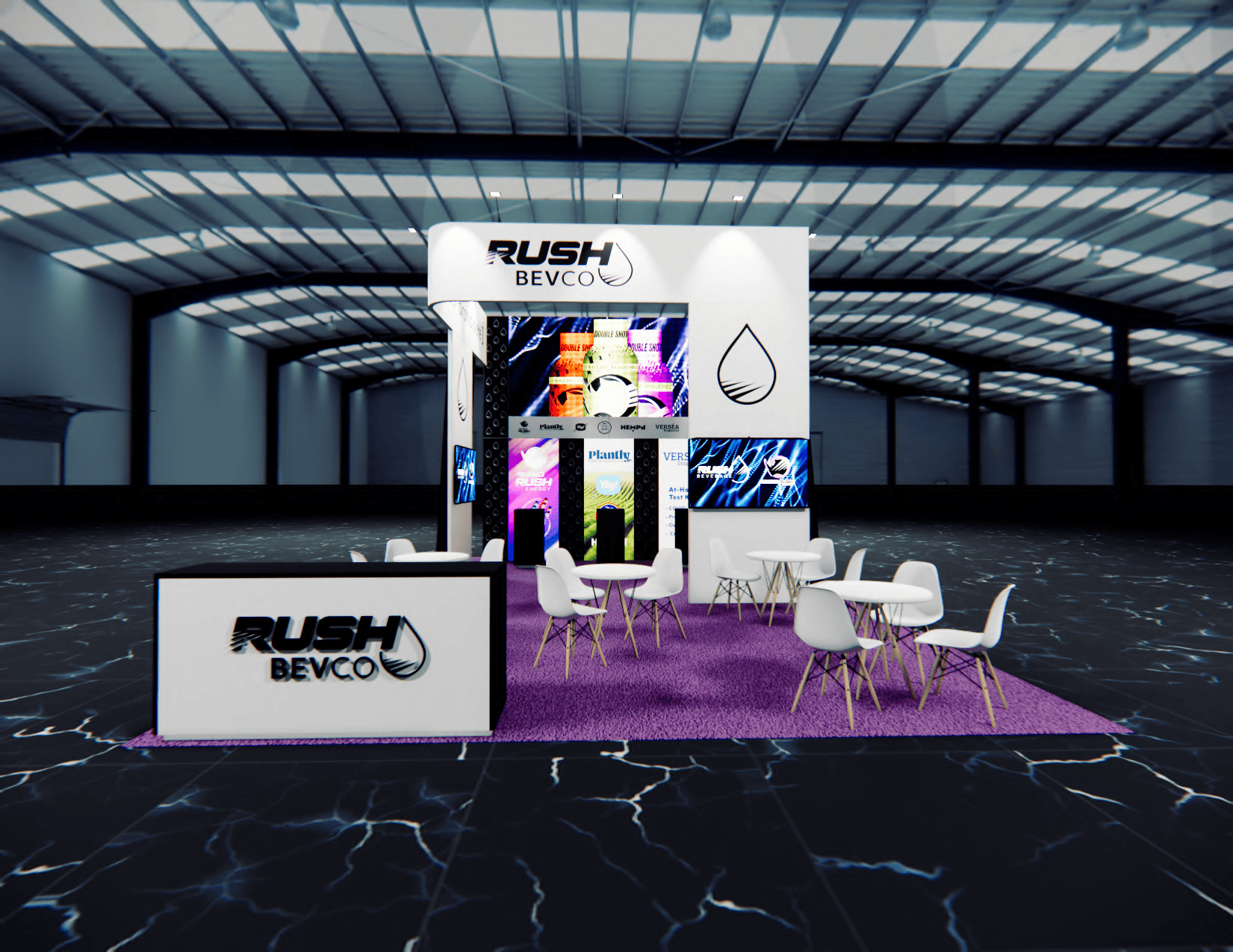 20x30 trade show exhibit rental — 20 x 30 island exhibit rental — ippe, atlanta hero image