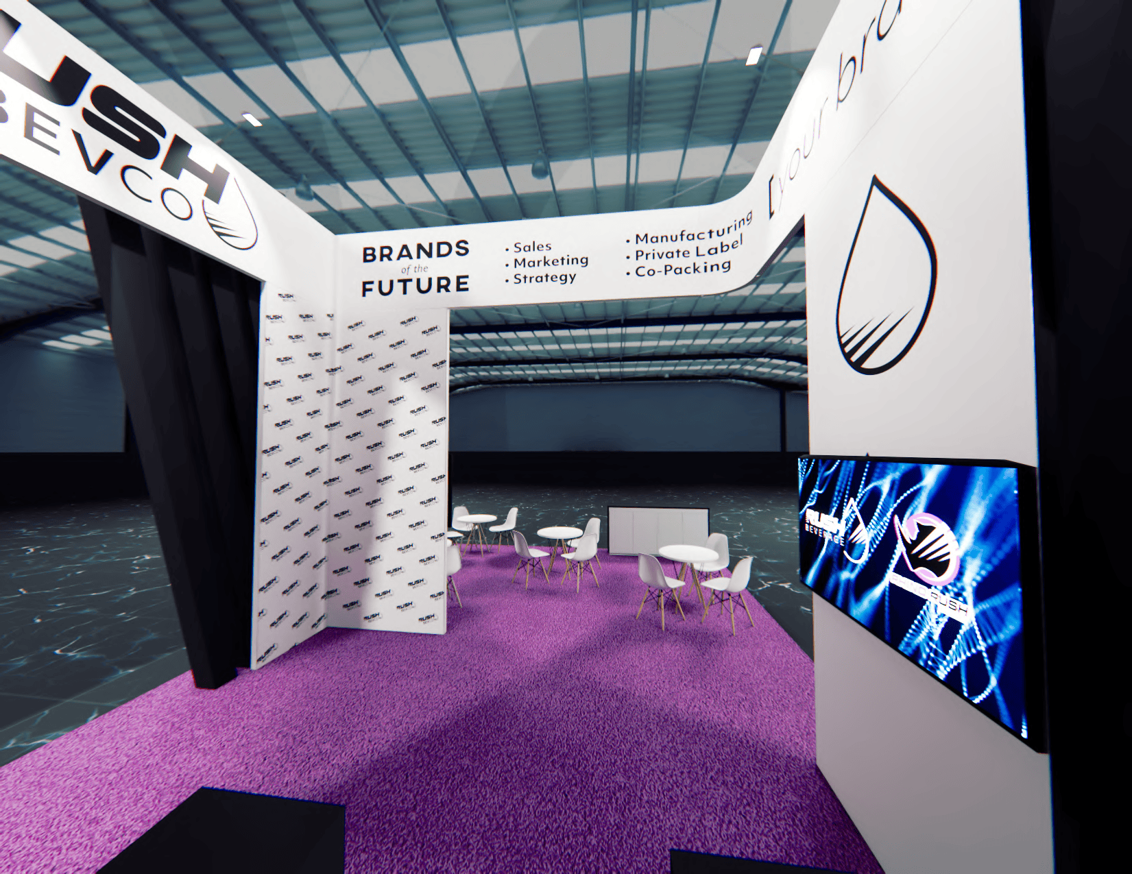 20 x 30 Island Exhibit Rental — IPPE, Atlanta