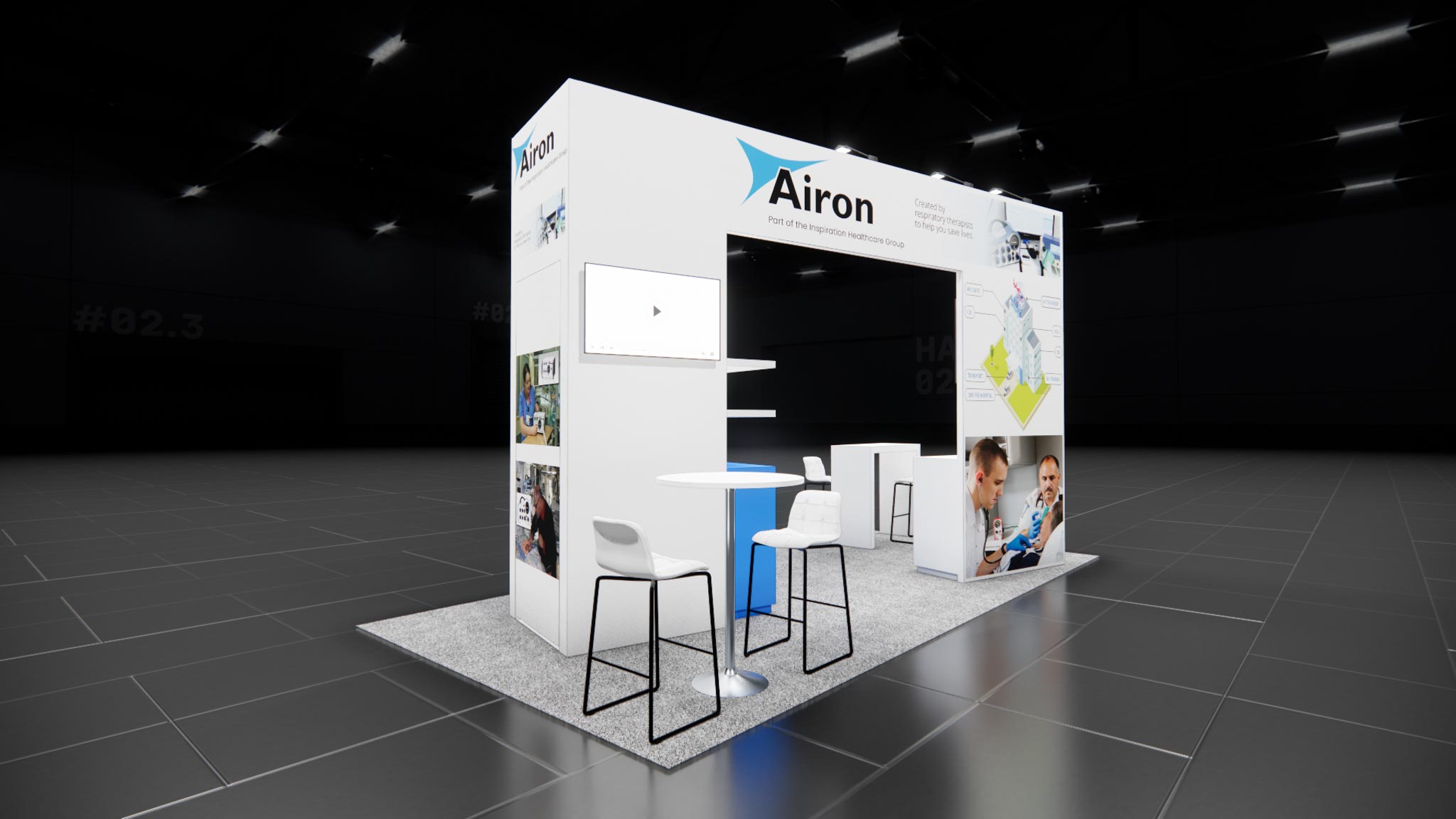 10x20 trade show exhibit rental — 10 x 20 inline exhibit rental — shot show, las vegas hero image