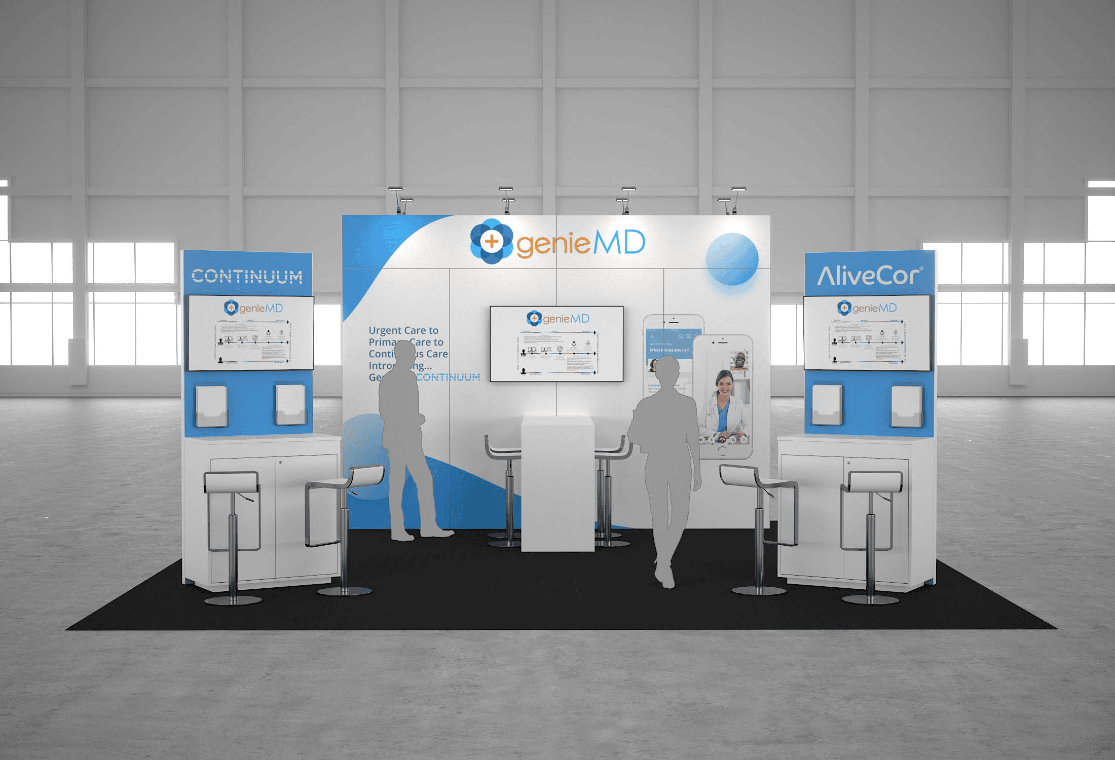 20x20 trade show exhibit rental — 20 x 20 island exhibit rental — global pet expo, orlando hero image