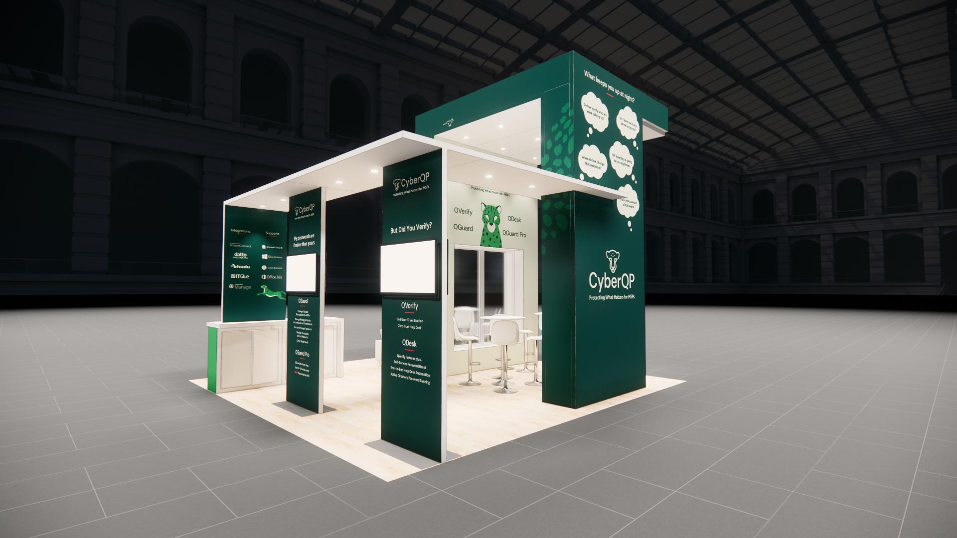 20 x 20 Island Exhibit Rental — InfoComm, Las Vegas