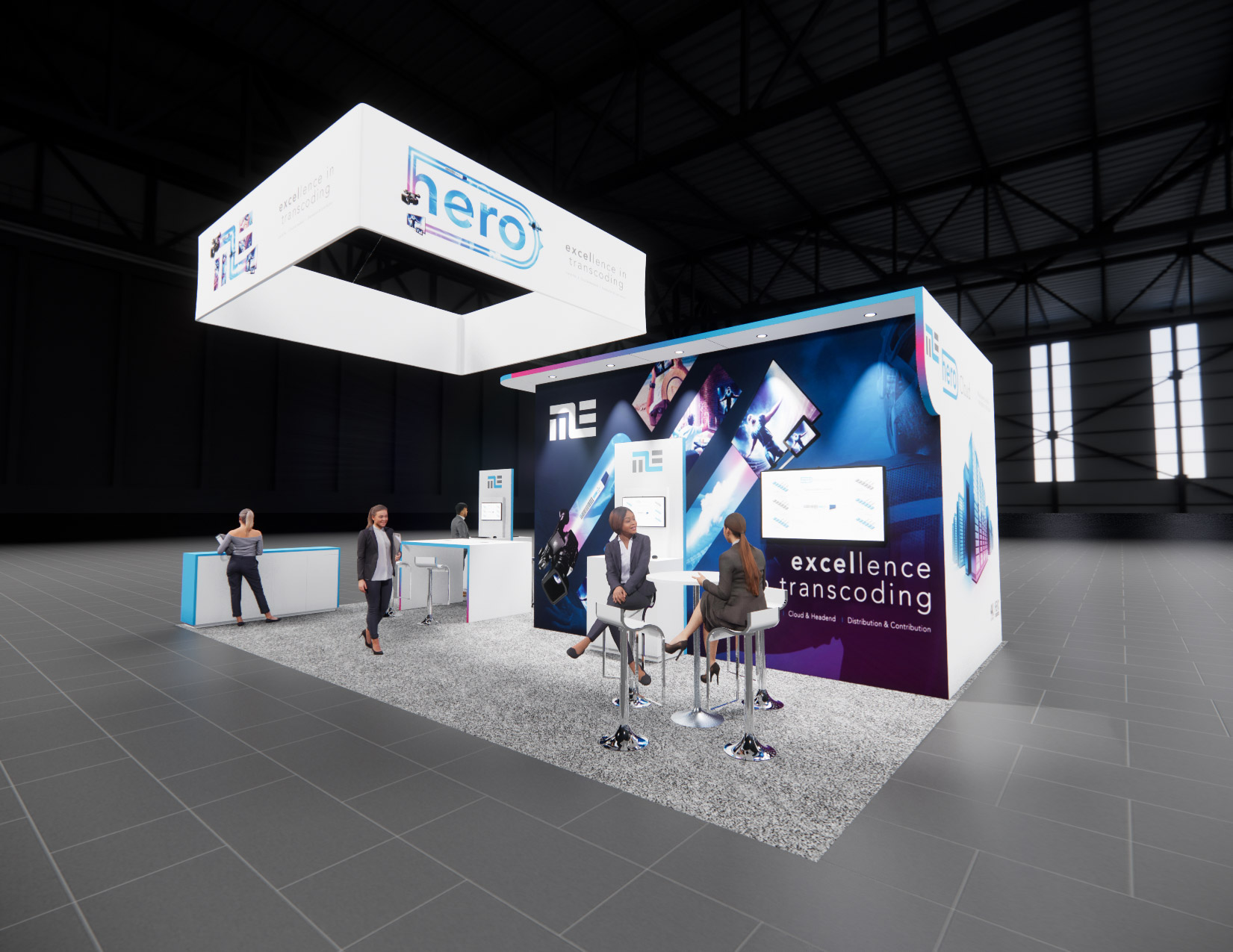20 x 30 Island Exhibit Rental — OTC, Houston