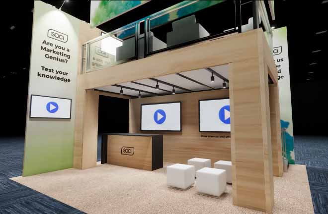 20 x 20 Double-Deck Exhibit Rental — Global Pet Expo, Orlando