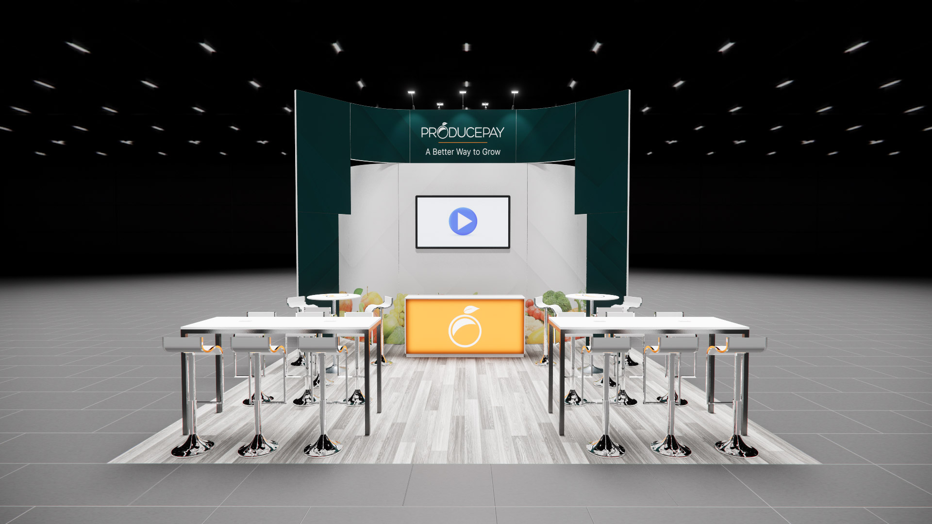 20 x 40 Island Exhibit Rental — OTC, Houston