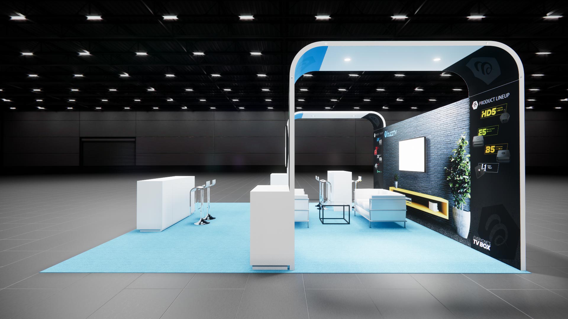 20 x 20 Island Exhibit Rental — IAAPA Expo, Orlando