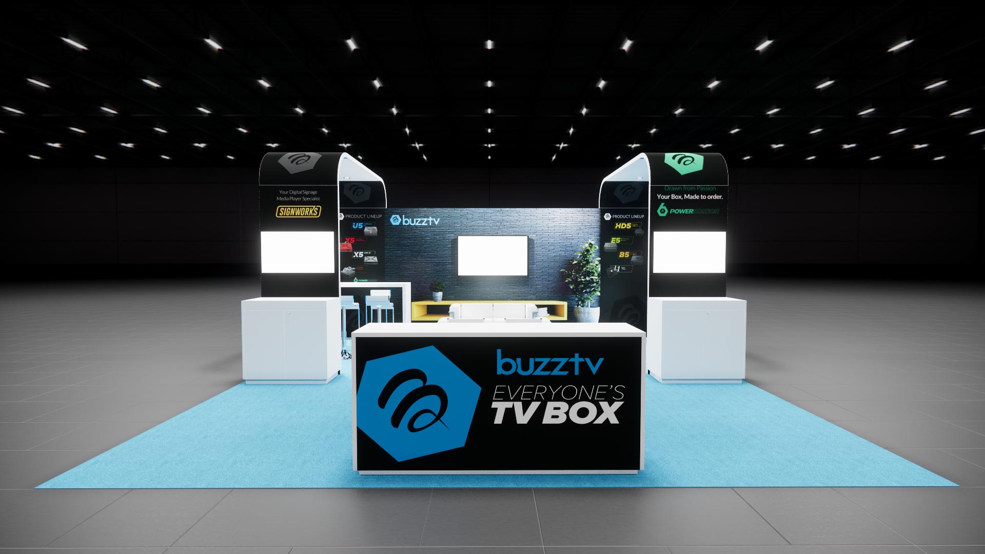 20x20 trade show exhibit rental — 20 x 20 island exhibit rental — iaapa expo, orlando hero image