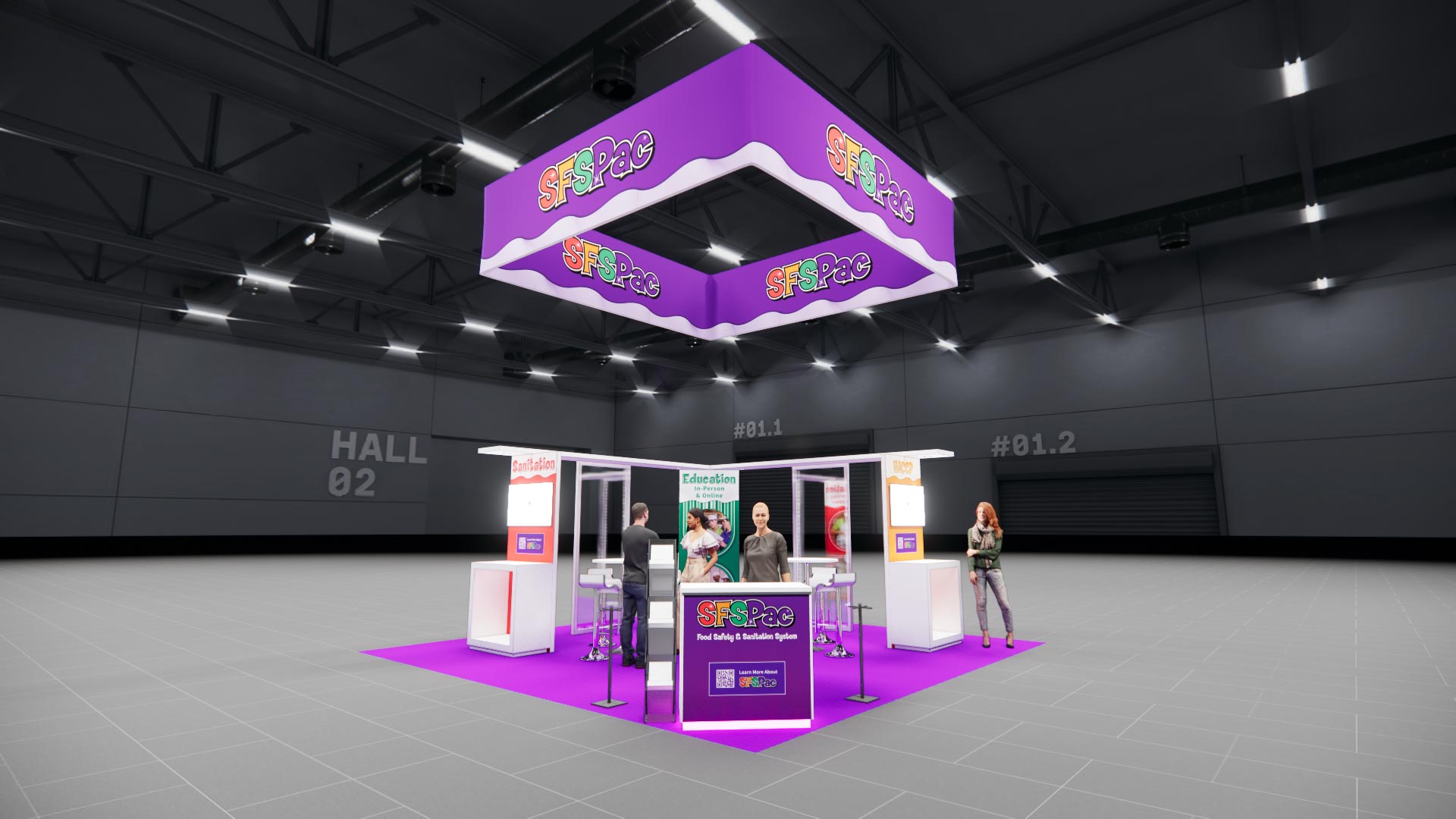 20x20 trade show exhibit rental — 20 x 20 island exhibit rental — modex, atlanta hero image