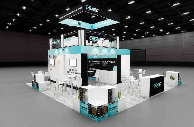 30 x 30 Double-Deck Exhibit Rental — CES, Las Vegas