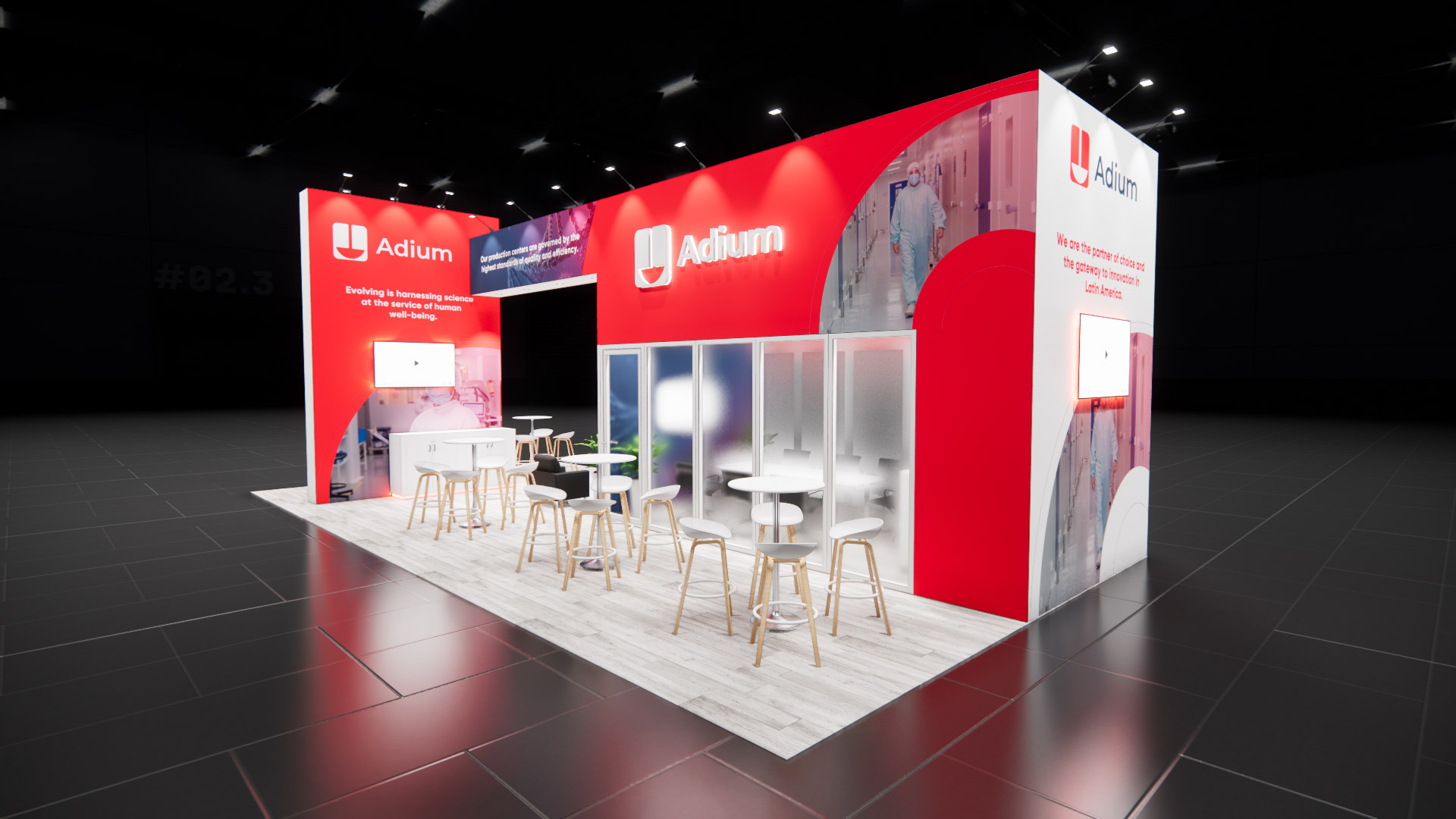20 x 40 Island Exhibit Rental — LDI Show, Las Vegas