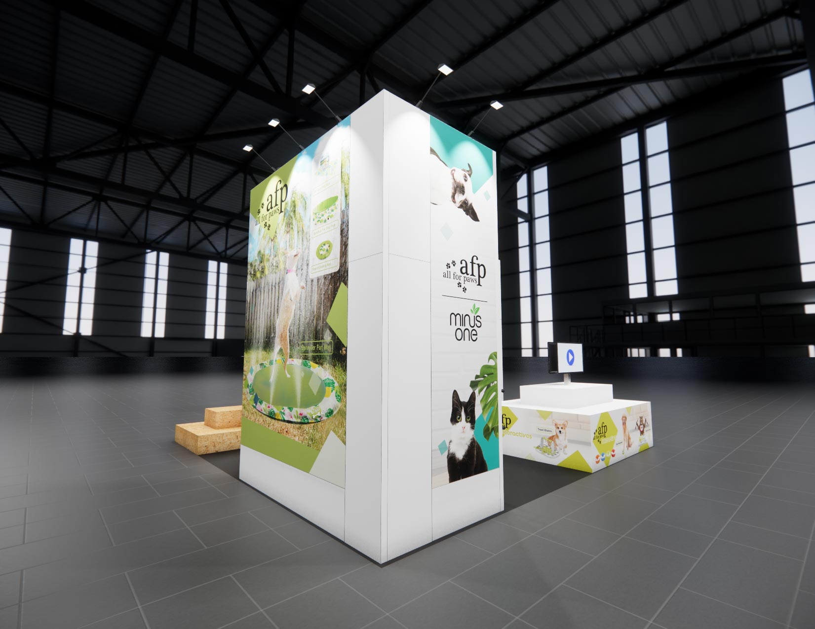 20 x 20 Island Exhibit Rental — InfoComm, Las Vegas
