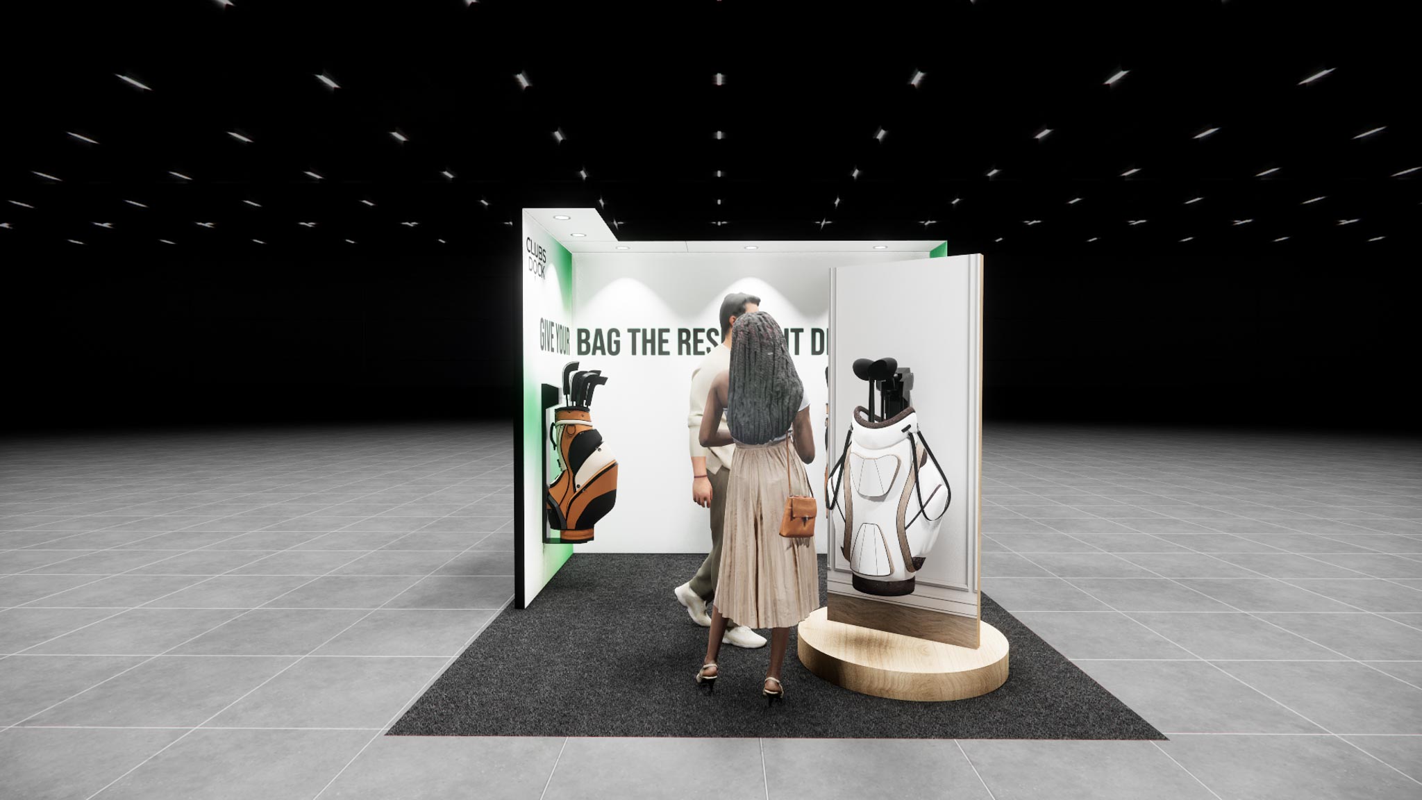 10x10 trade show exhibit rental — 10 x 10 inline exhibit rental — himss, las vegas hero image