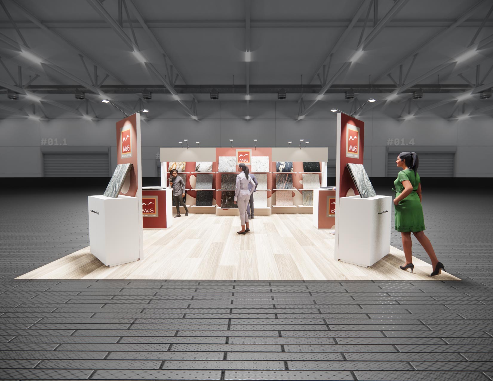 20x20 trade show exhibit rental — 20 x 20 island exhibit rental — iaapa expo, orlando hero image