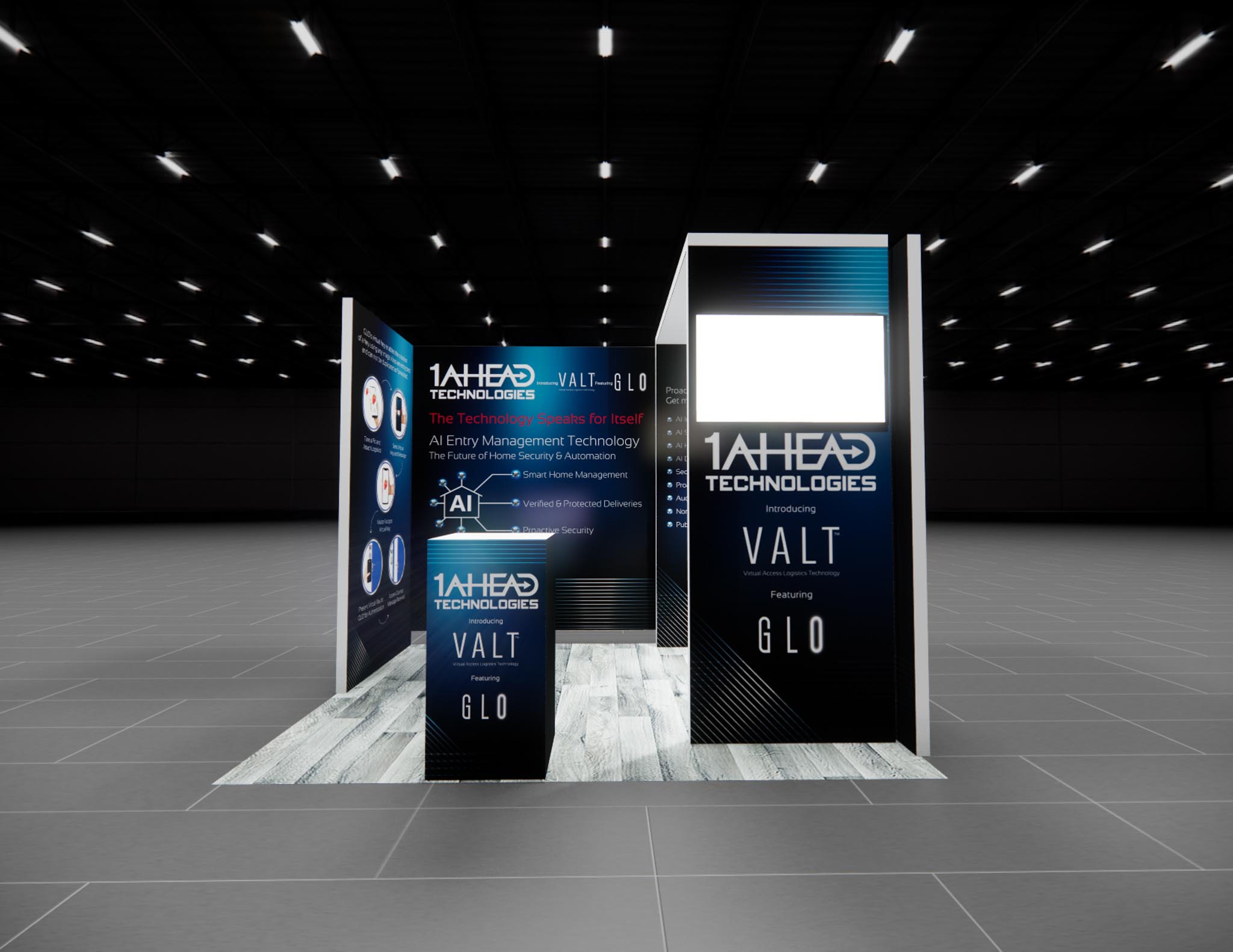 10x10 trade show exhibit rental — 10 x 10 inline exhibit rental — ces, las vegas hero image