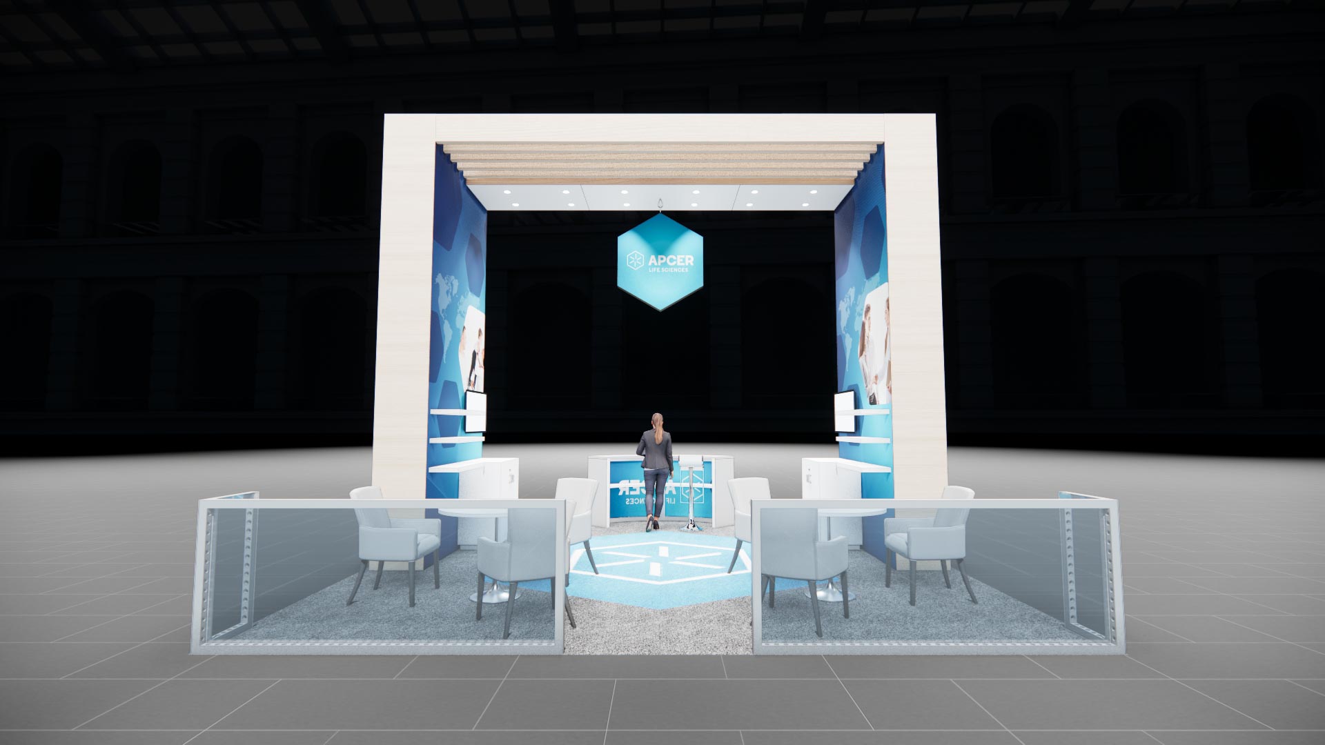 20 x 20 Island Exhibit Rental — IAAPA Expo, Orlando