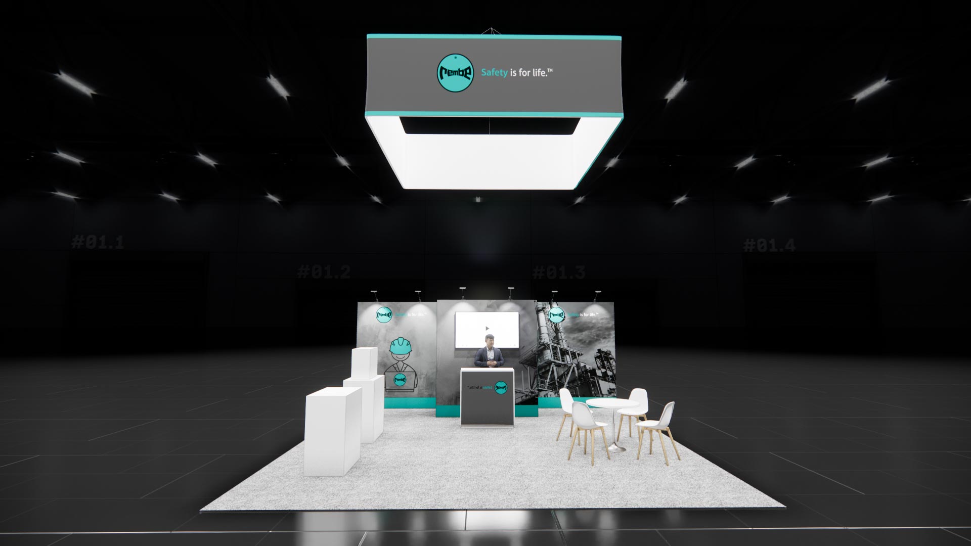 20 x 20 Island Exhibit Rental — IAAPA Expo, Orlando