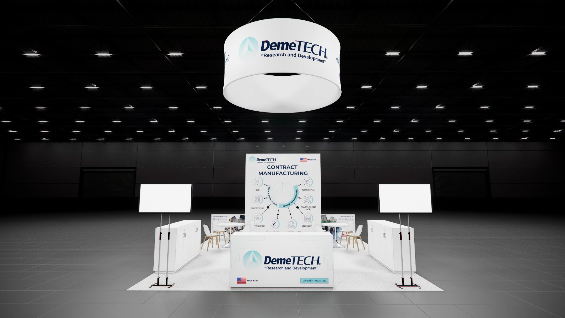 20x20 trade show exhibit rental — 20 x 20 island exhibit rental — iaapa expo, orlando hero image