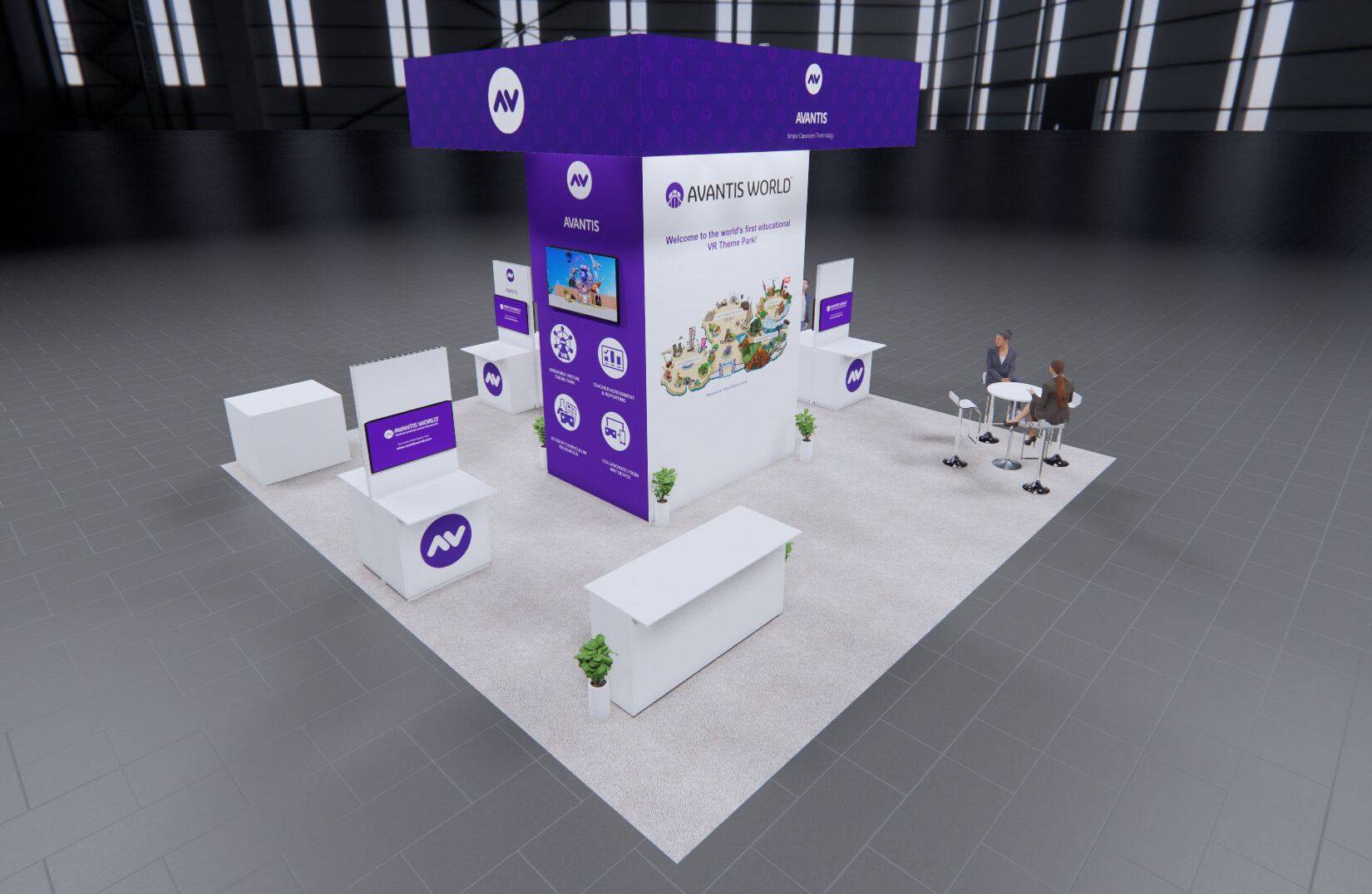 30 x 30 Island Exhibit Rental — CES, Las Vegas