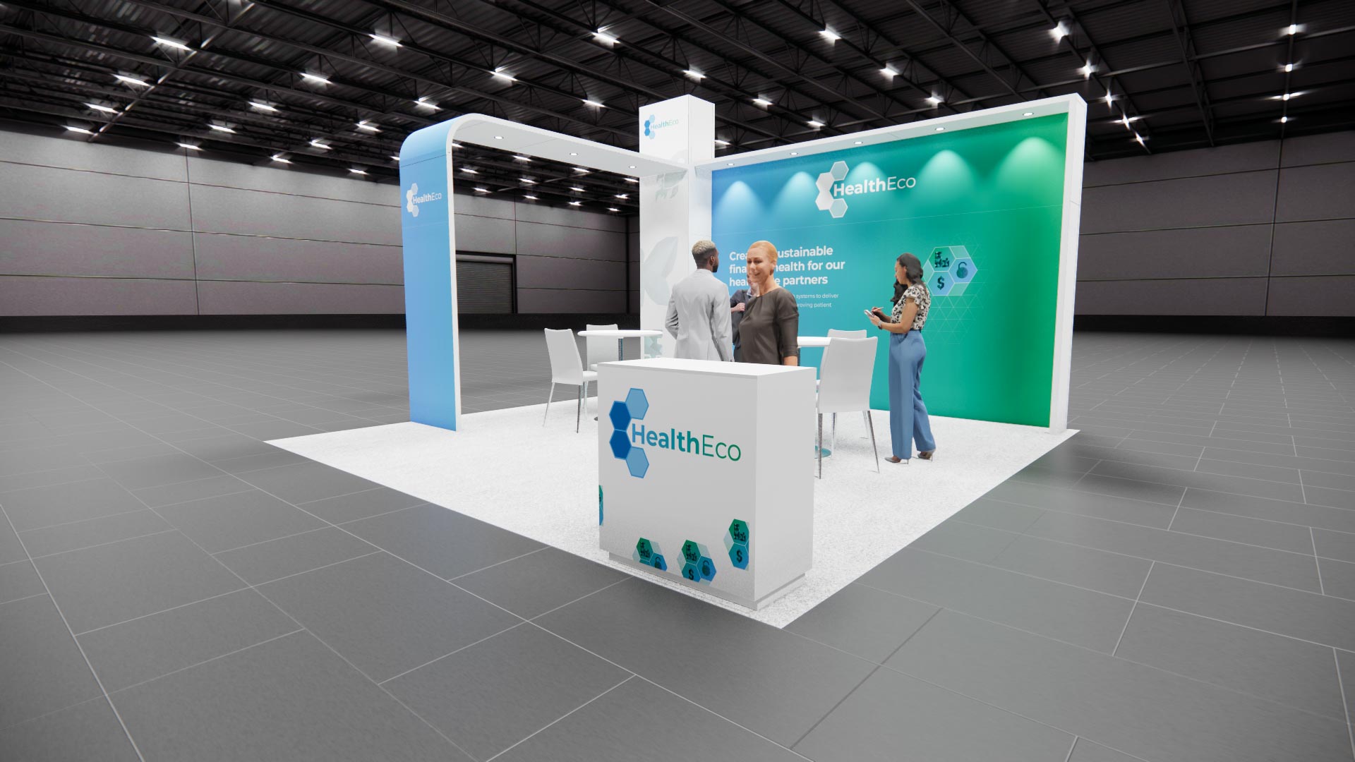 20 x 20 Island Exhibit Rental — Global Pet Expo, Orlando