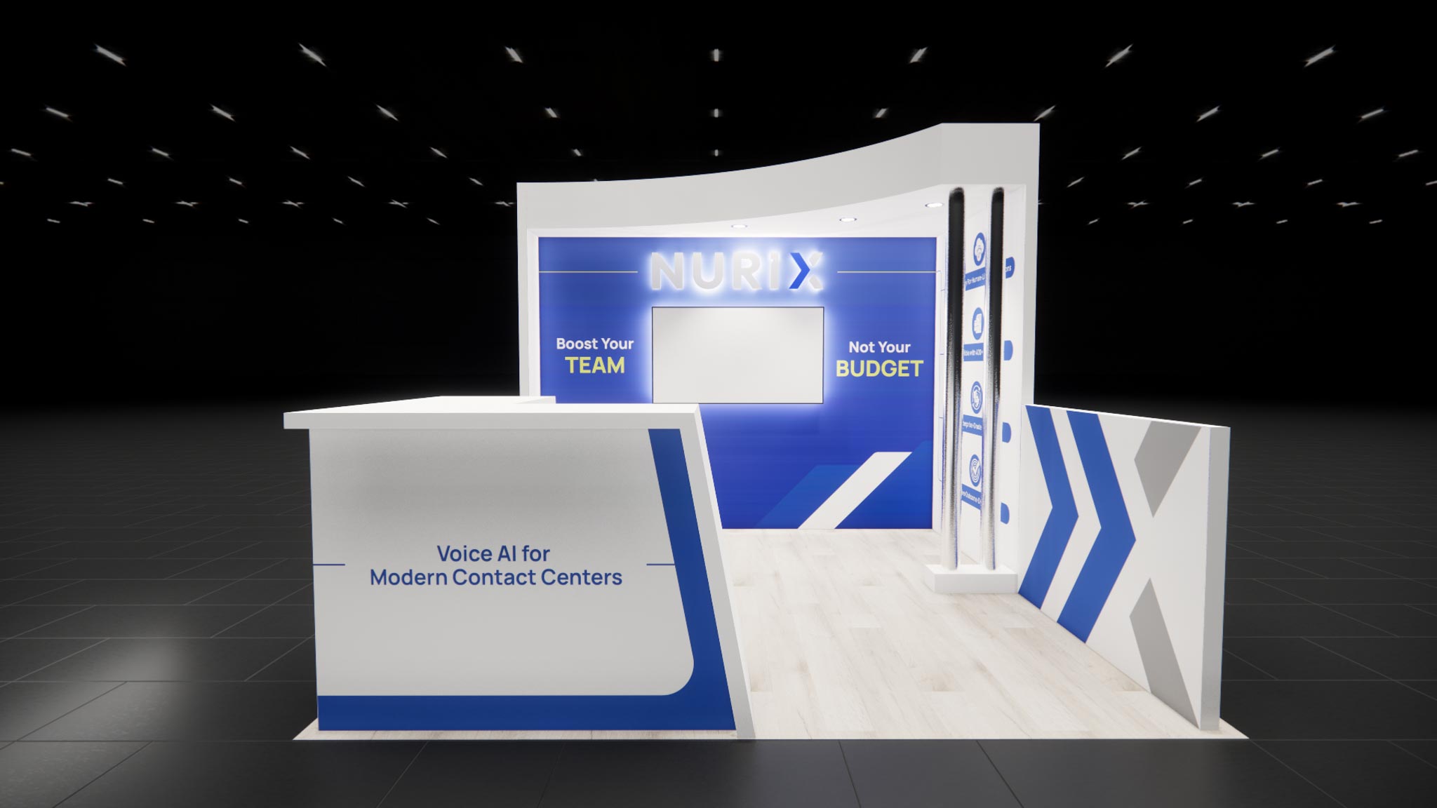 10x10 trade show exhibit rental — 10 x 10 inline exhibit rental — coverings, orlando hero image