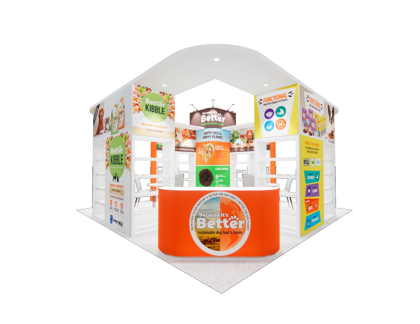 20x20 trade show exhibit rental — 20 x 20 island exhibit rental — iaapa expo, orlando hero image