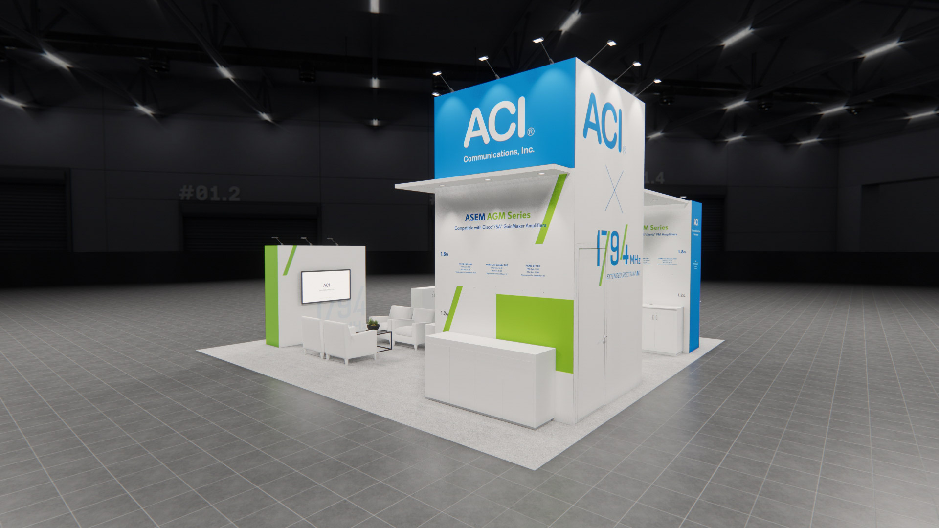 30 x 30 Island Exhibit Rental — CES, Las Vegas