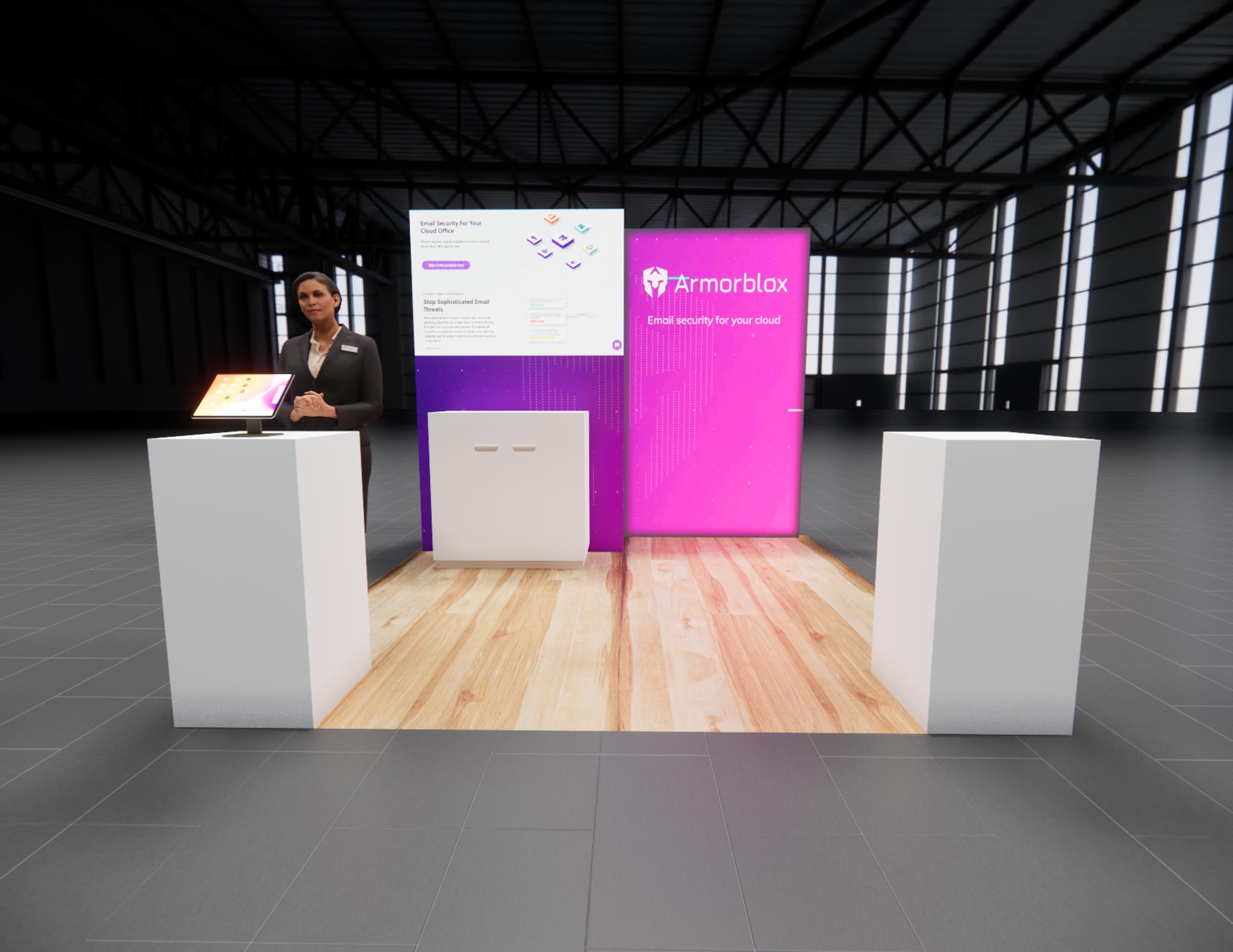 10x10 trade show exhibit rental — 10 x 10 inline exhibit rental — ces, las vegas hero image