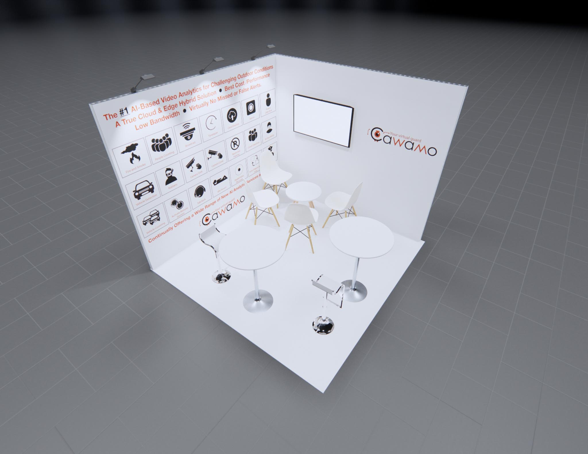 10x10 trade show exhibit rental — 10 x 10 inline exhibit rental — shot show, las vegas hero image