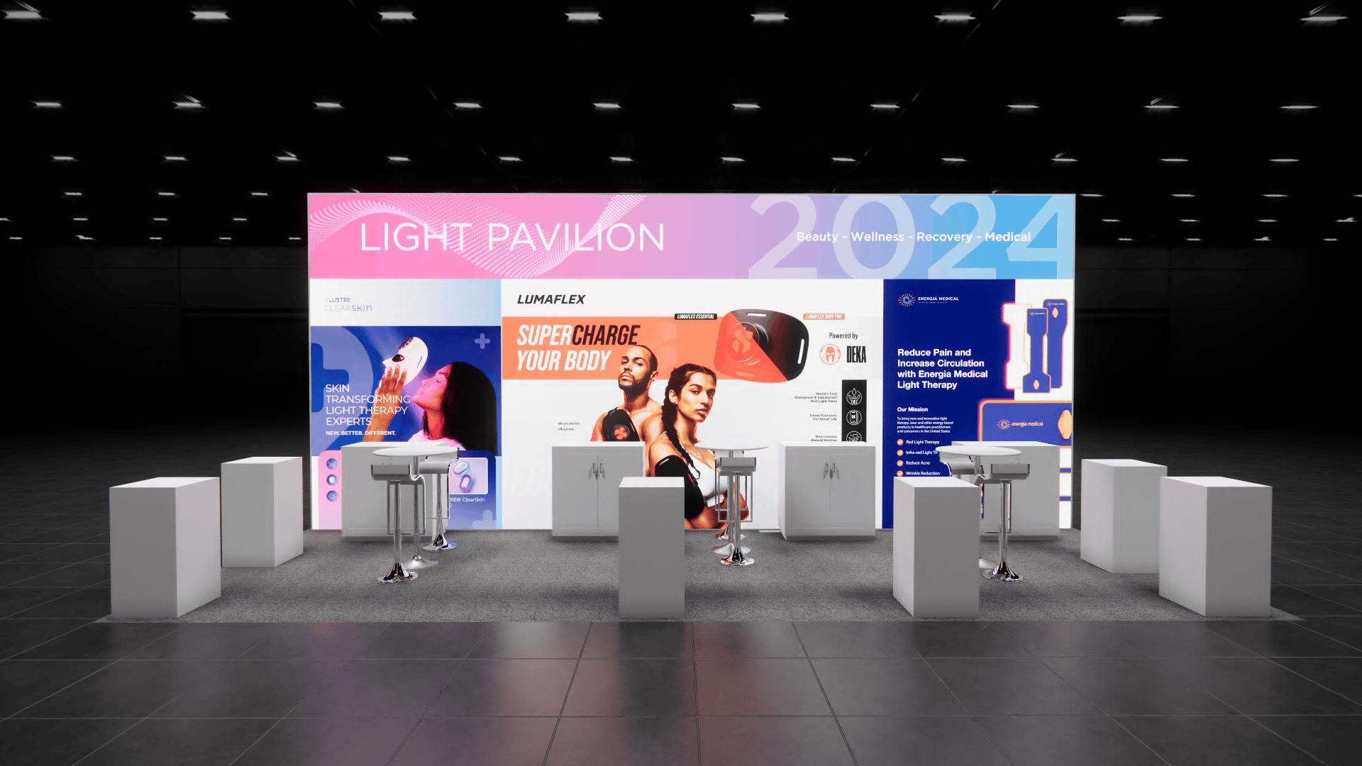20x30 trade show exhibit rental — 20 x 30 island exhibit rental — ippe, atlanta hero image
