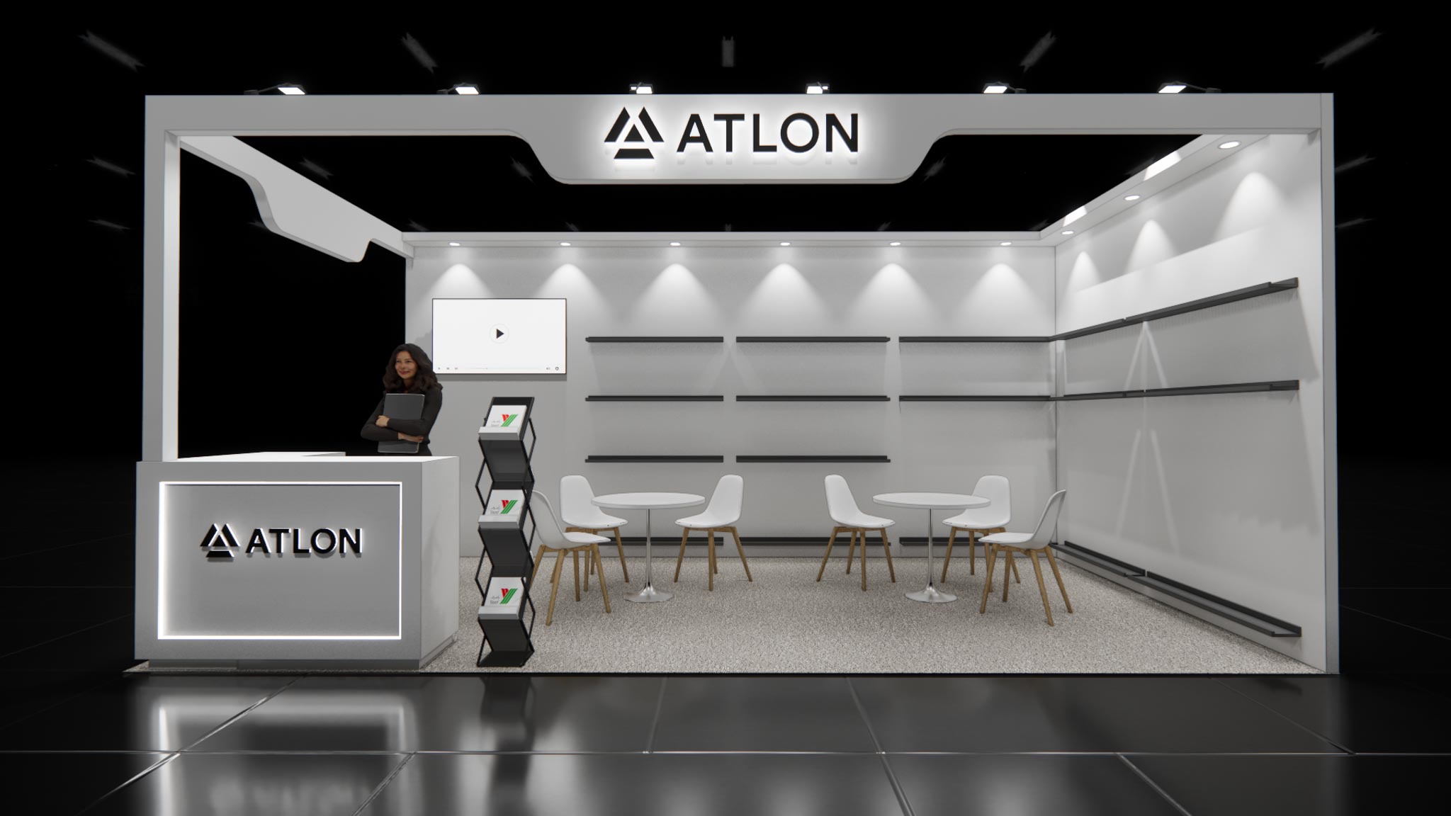 inline trade show exhibit rental — 10 x 20 inline exhibit rental — otc, houston hero image