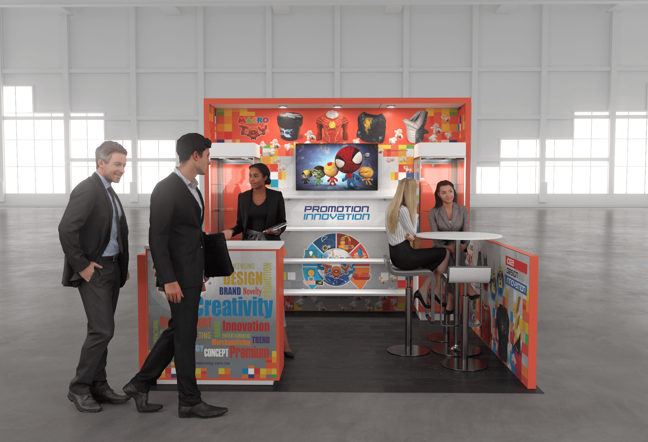 10x10 trade show exhibit rental — 10 x 10 inline exhibit rental — coverings, orlando hero image