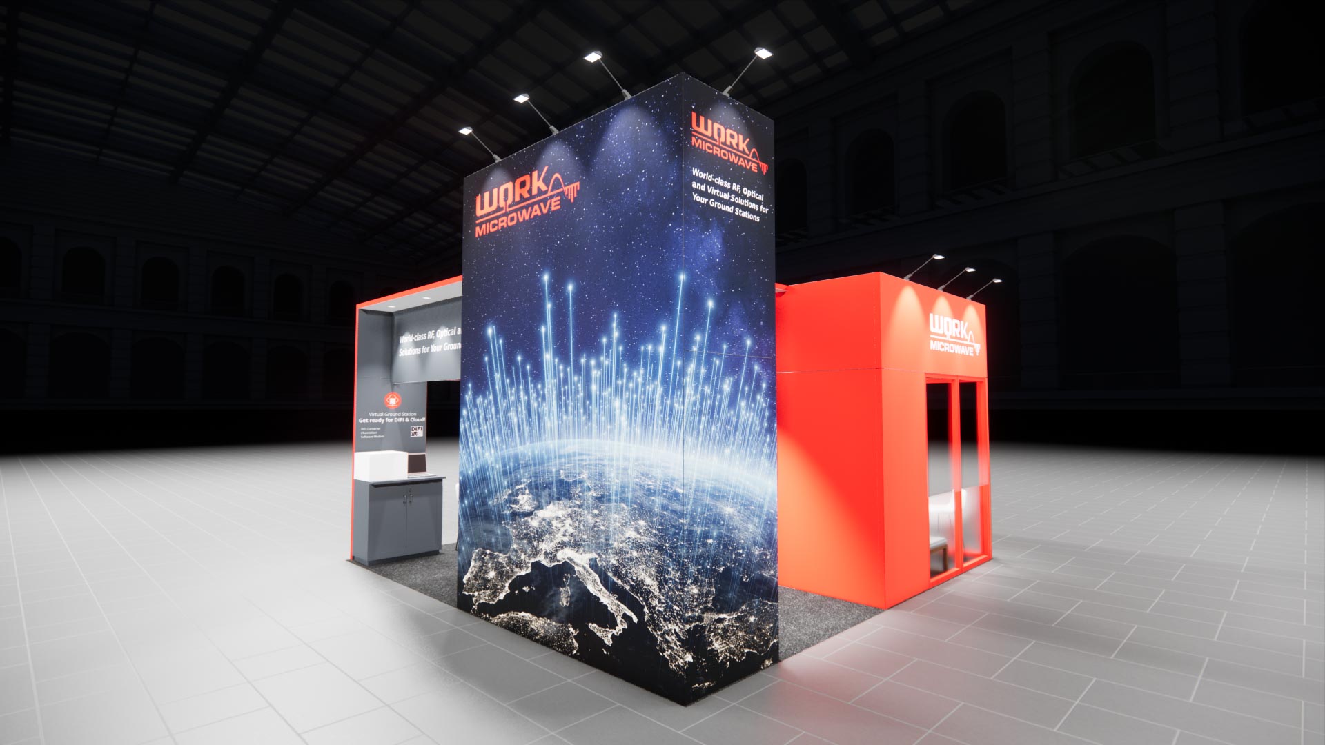 20 x 20 Island Exhibit Rental — InfoComm, Las Vegas