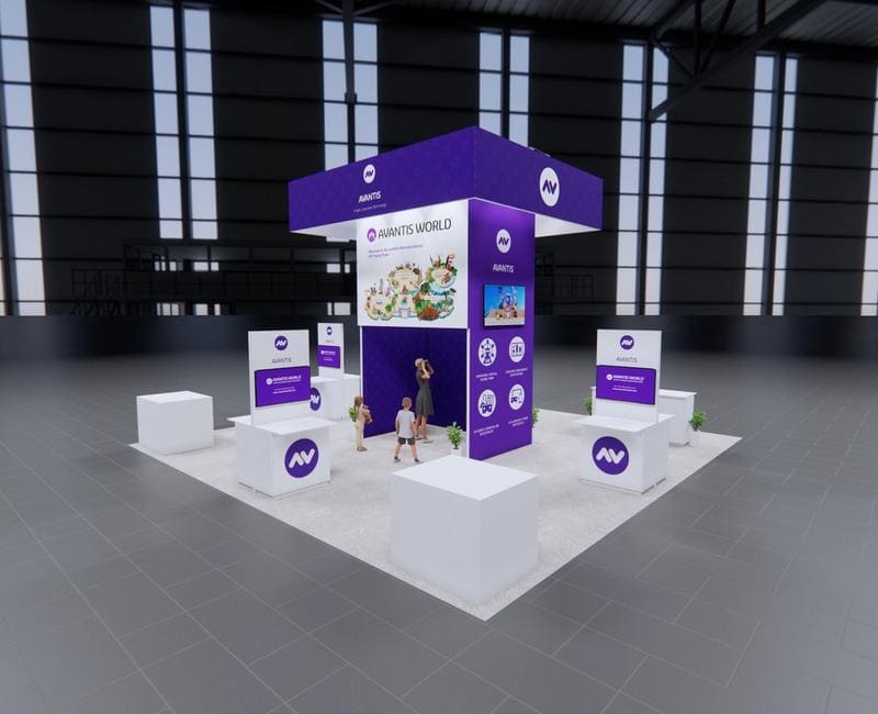 30 x 30 Island Exhibit Rental — InfoComm, Las Vegas