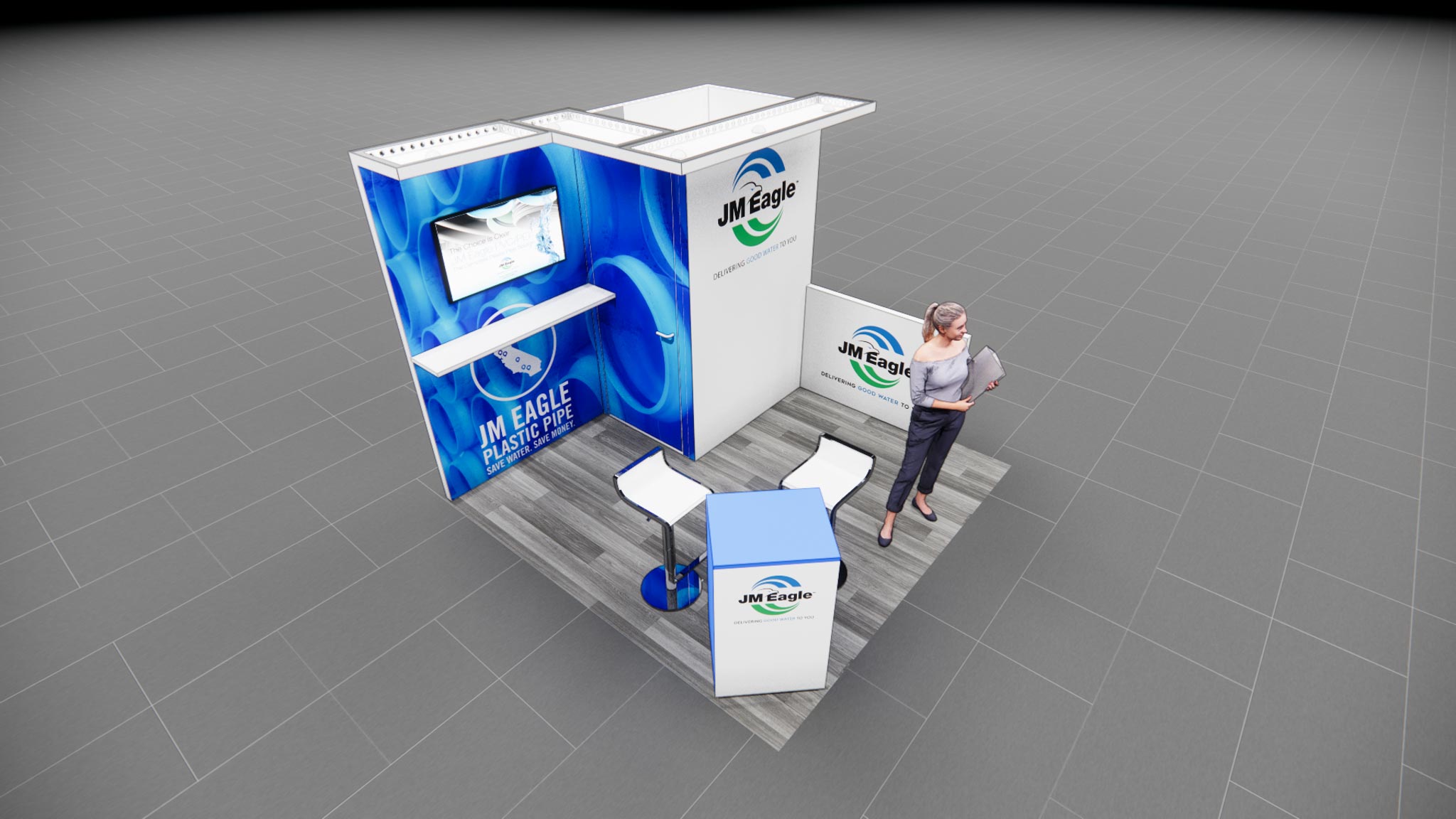 10 x 10 Inline Exhibit Rental — CES, Las Vegas