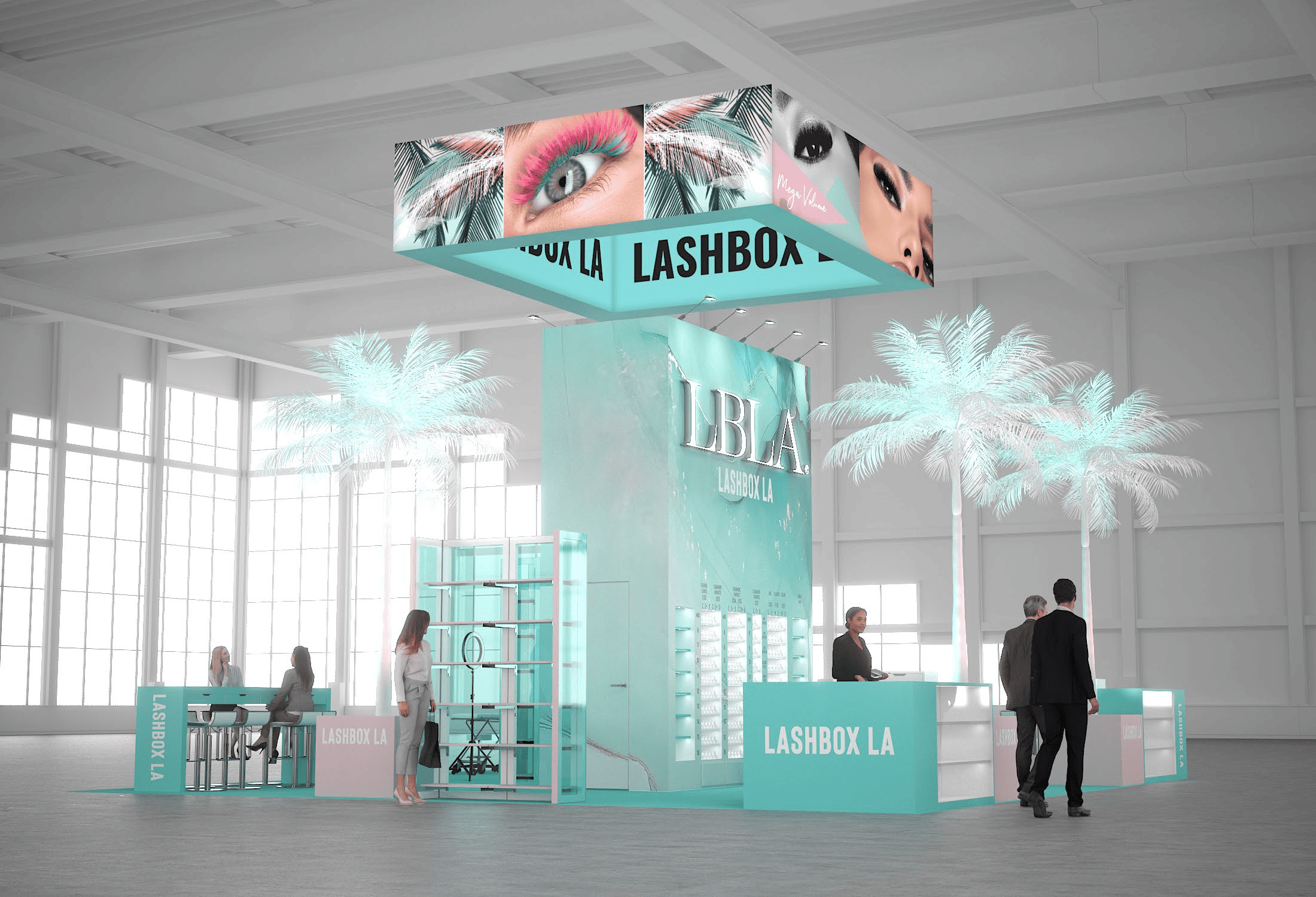 30 x 30 Island Exhibit Rental — NAB Show, Las Vegas