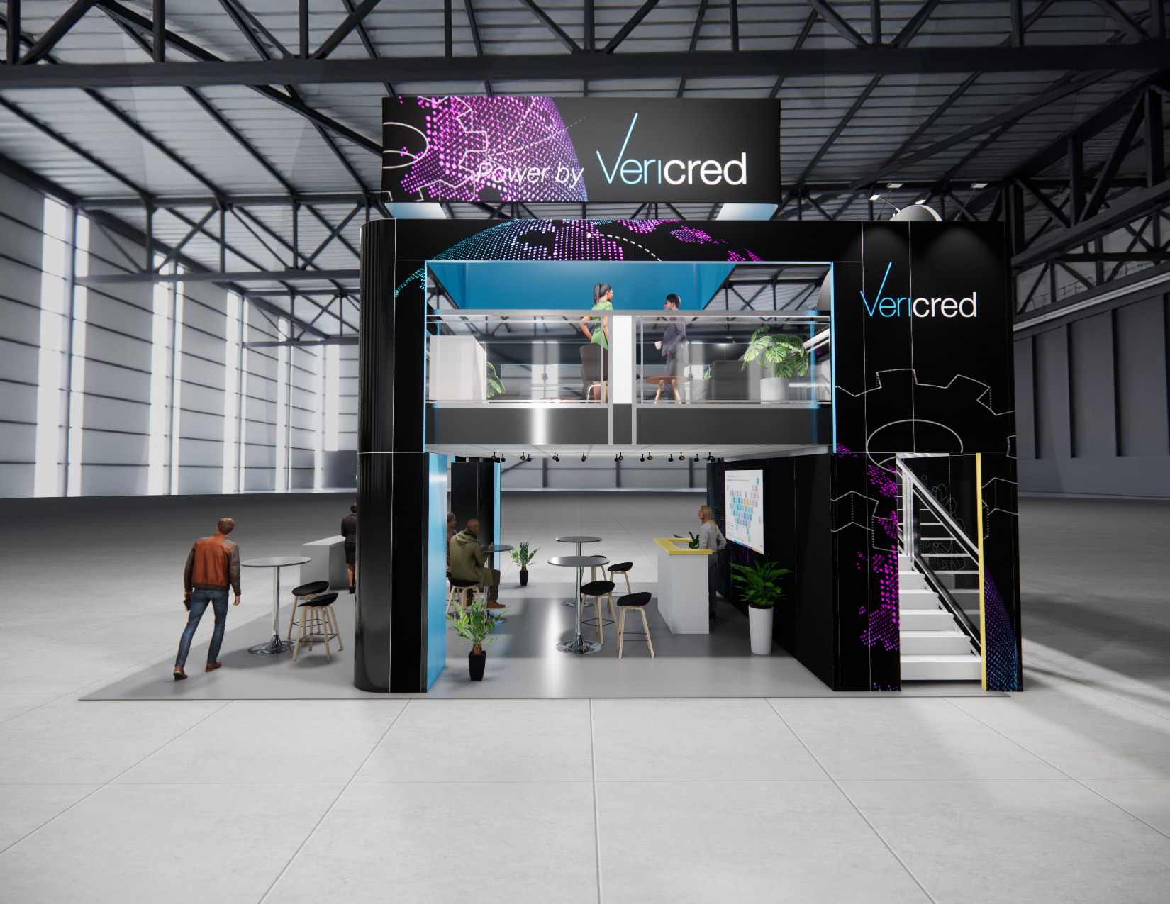 20 x 30 Double-Deck Exhibit Rental — OTC, Houston