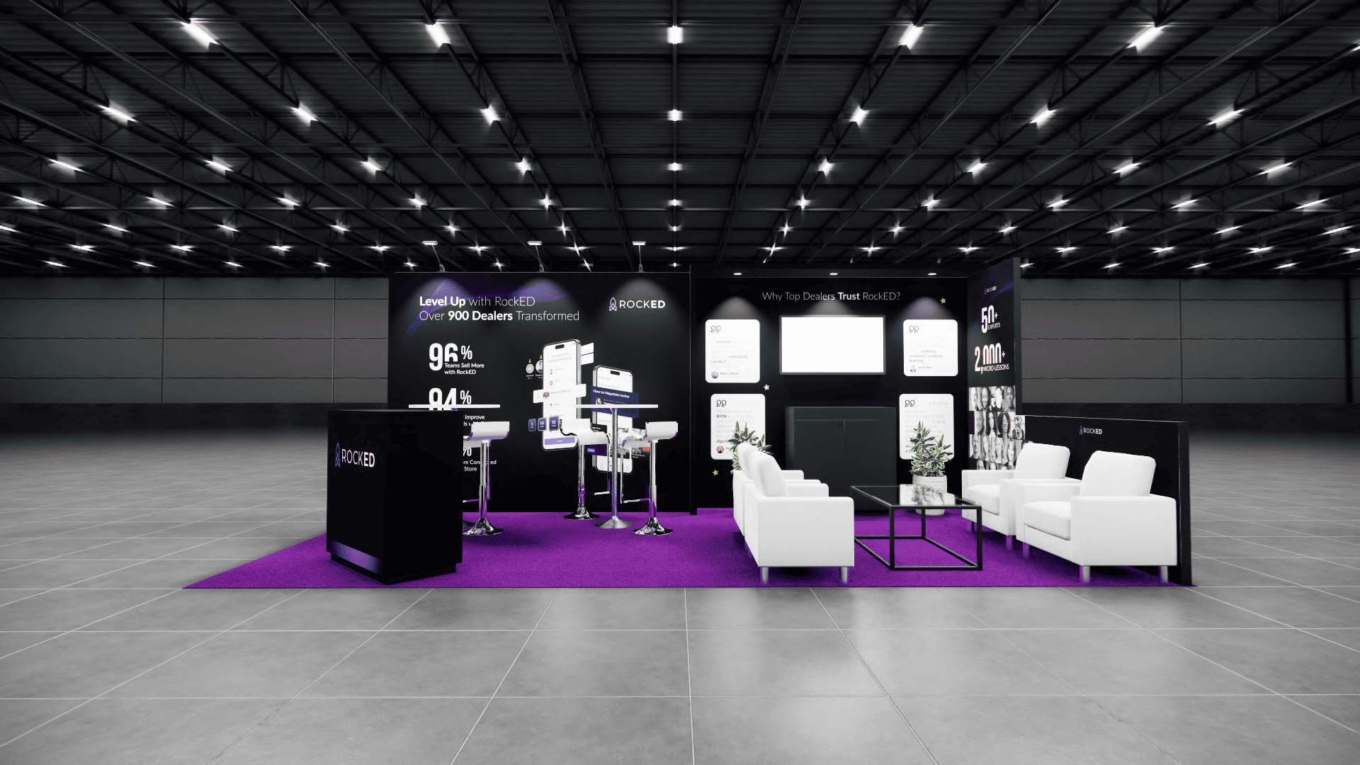 inline trade show exhibit rental — 10 x 20 inline exhibit rental — shot show, las vegas hero image