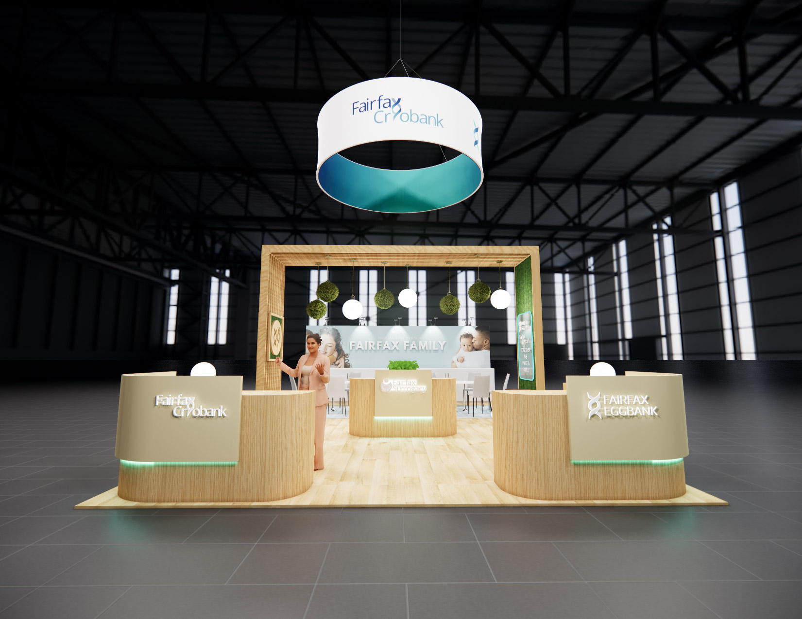 20x30 trade show exhibit rental — 20 x 30 island exhibit rental — sema show, las vegas hero image