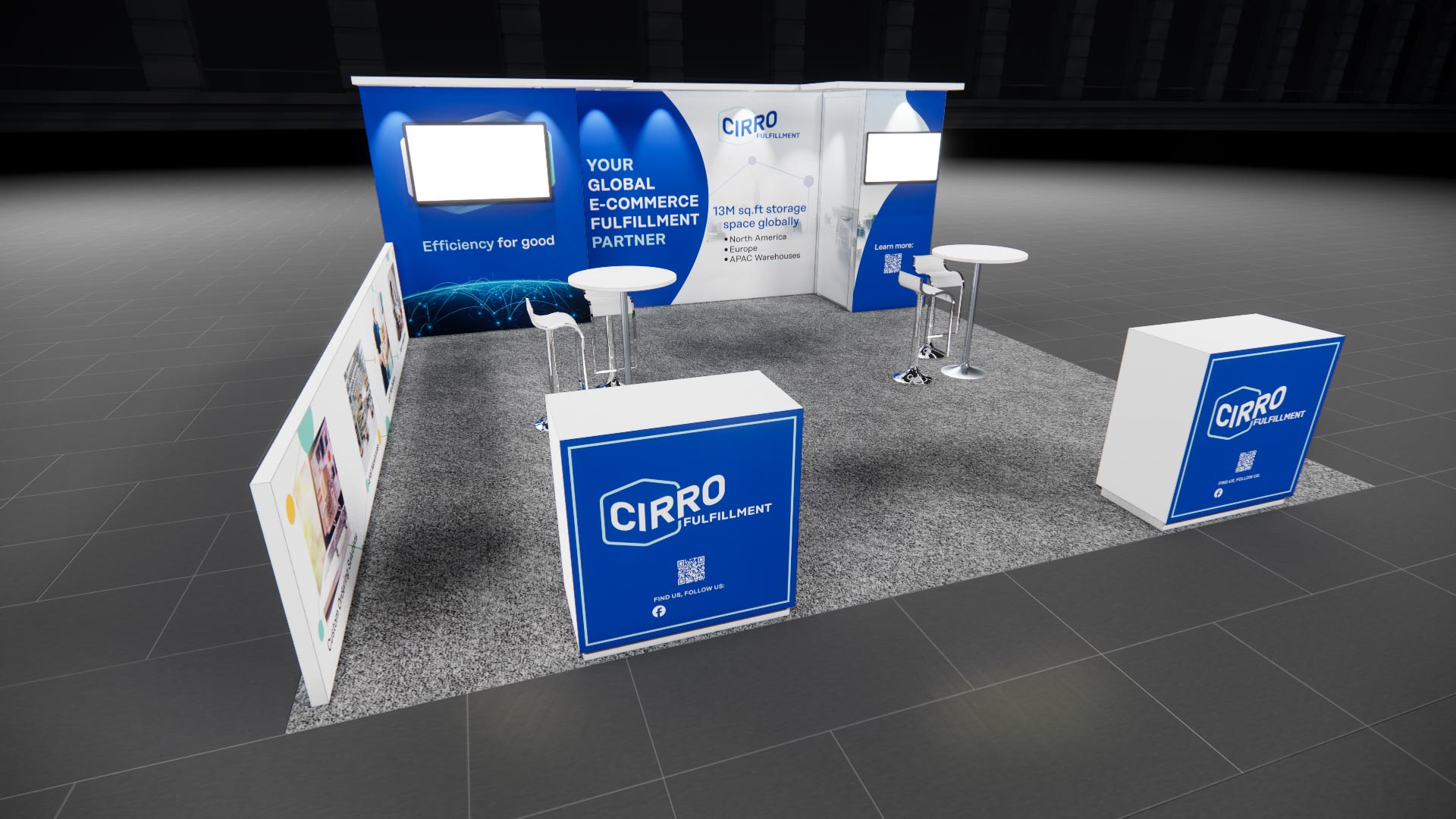 20 x 20 Island Exhibit Rental — IAAPA Expo, Orlando