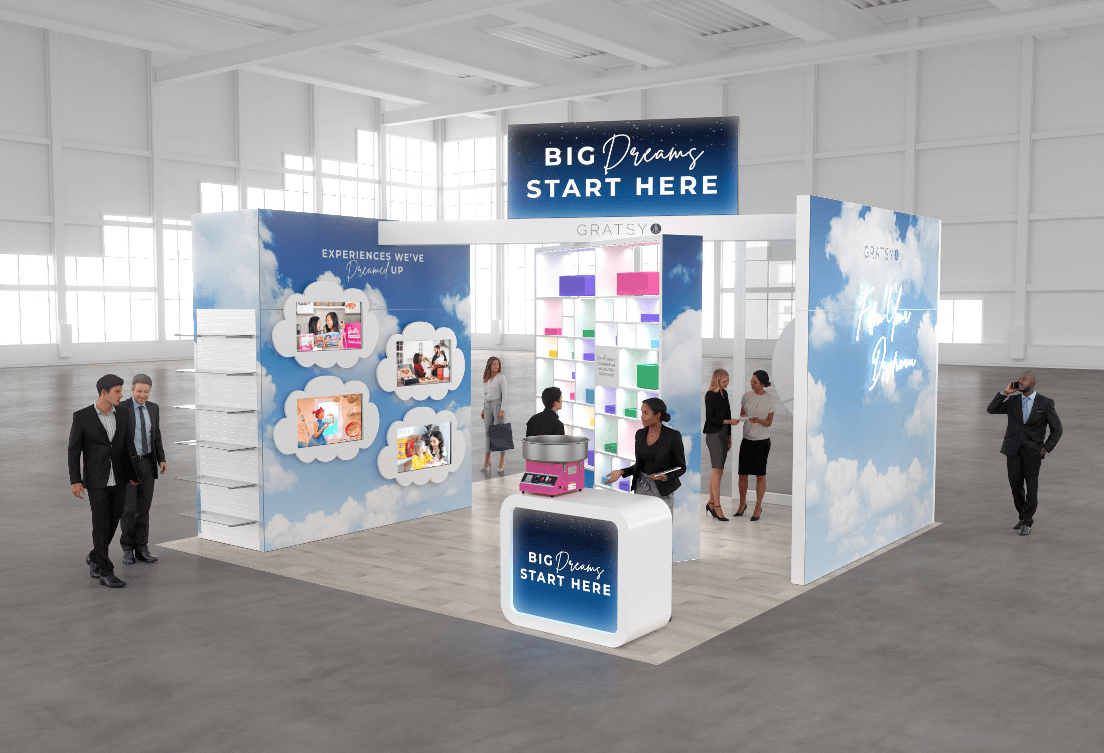20x20 trade show exhibit rental — 20 x 20 island exhibit rental — iaapa expo, orlando hero image