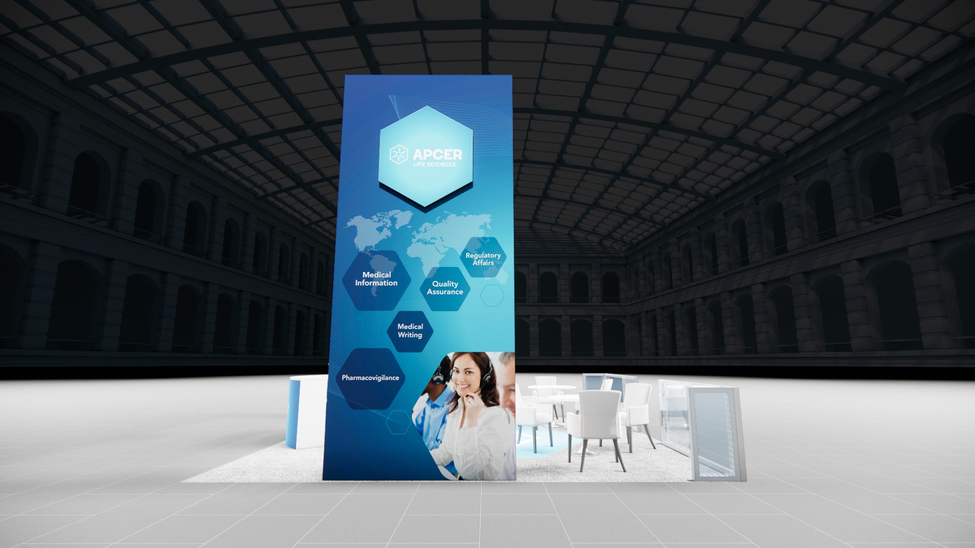 20 x 20 Island Exhibit Rental — IAAPA Expo, Orlando